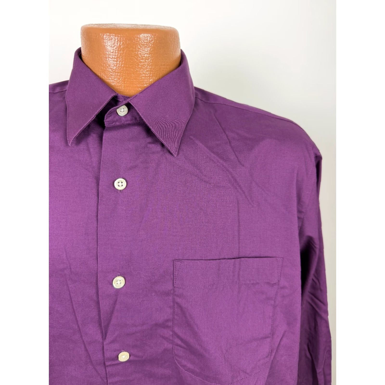 Alexander Julian VINTAGE Alexander Julian Shirt Men M Purple Button-Up 90s COLOURS by Alexander Julian Size US M / EU 48-50 / 2 - 2 Thumbnail