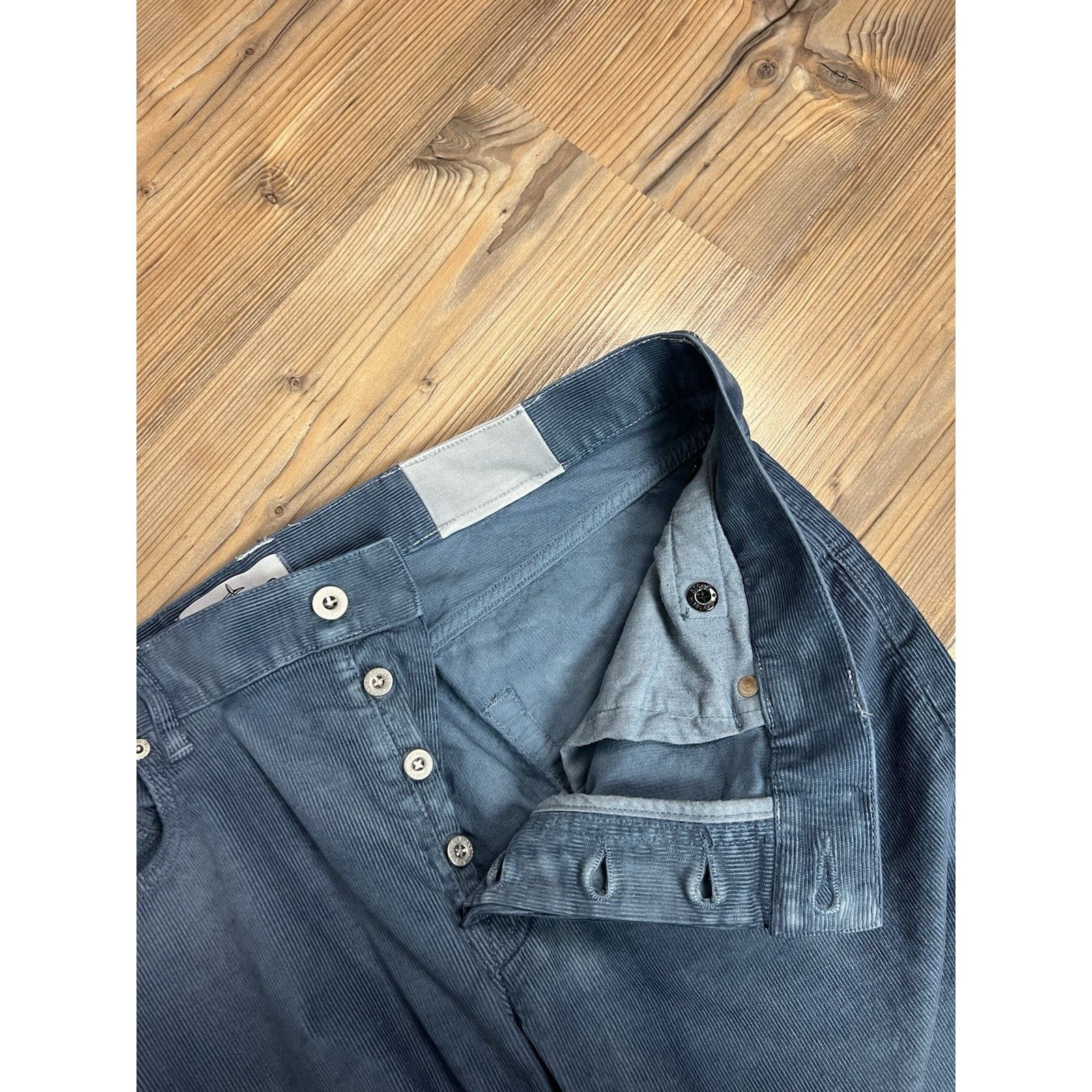 Stone Island MINT! Stone Island Blue Corduroy Pants Size W 36 L 34 Size US 36 / EU 52 - 11 Thumbnail