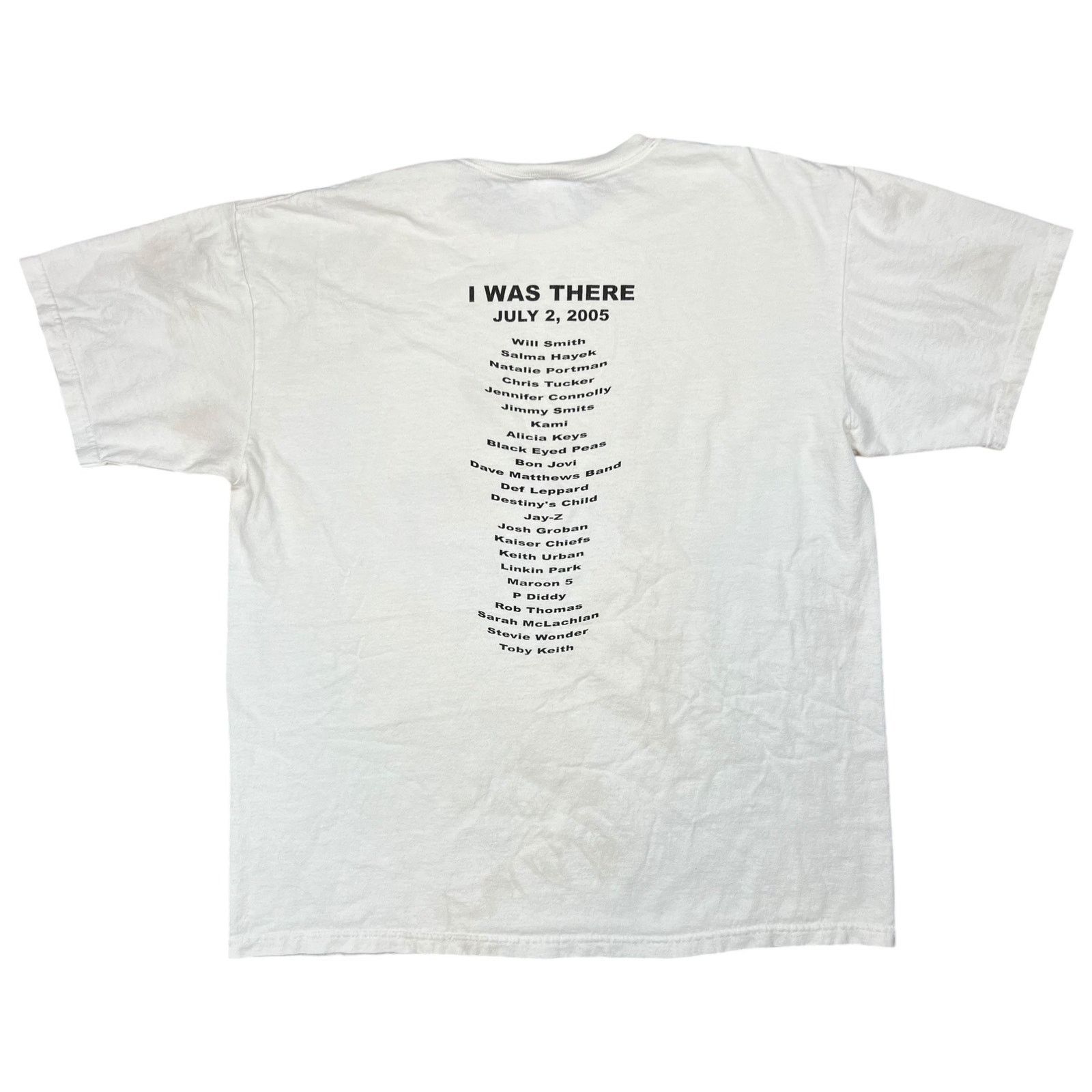 Anvil × Band Tees × Vintage Vintage 2005 Live Aid Philadelphia band festival tee (XL) Size US XL / EU 56 / 4 - 7 Thumbnail