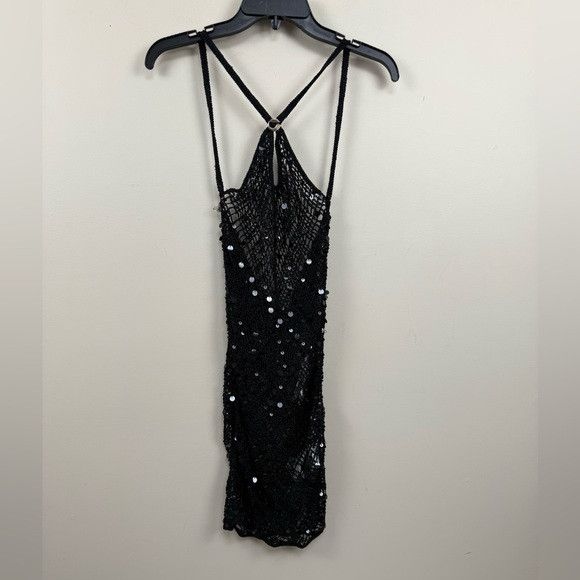 Coperni NEW Coperni PARIS Black Sequin Mesh mini Dress xs Size XS / US 0-2 / IT 36-38 - 5 Thumbnail