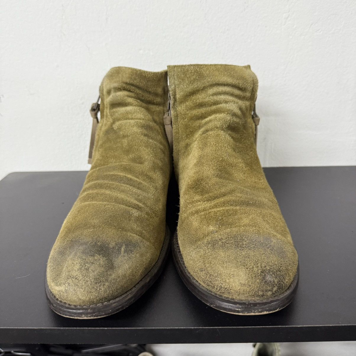 Hedi Slimane Argis Hedi Style Suede Zipper Boot Chelsea Size US 8 / EU 41 - 3 Thumbnail