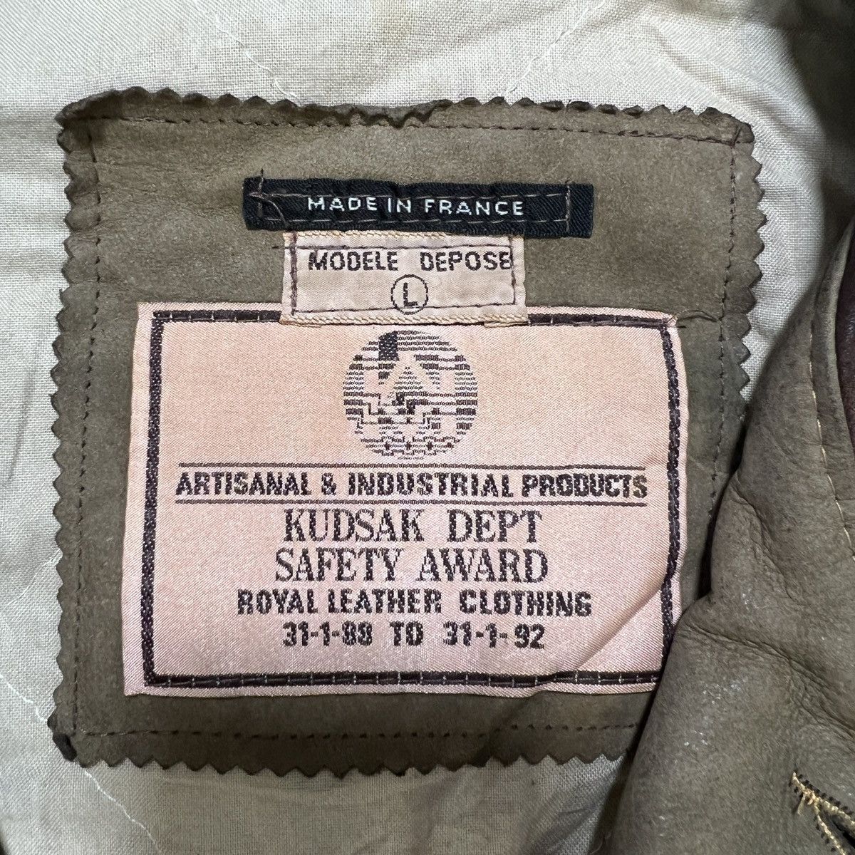 Artisan Outfitters 💥 Vintage Kudsak Artisanal Industrial Product Leather Jacket Size US L / EU 52-54 / 3 - 17 Thumbnail