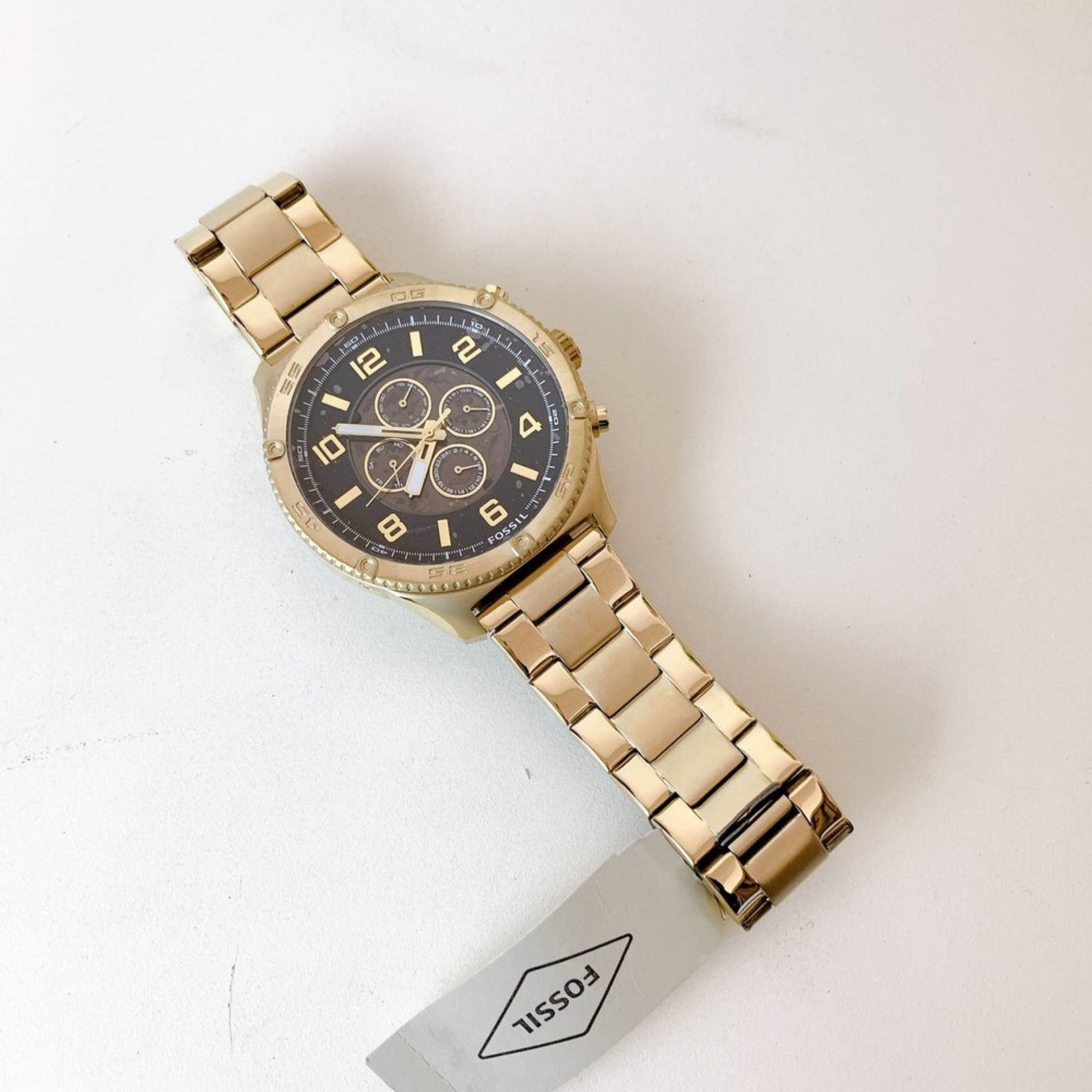 Fossil Fossil BQ2667 Brox Automatic Gold-Tone Stainless Steel Watch Size ONE SIZE - 3 Thumbnail