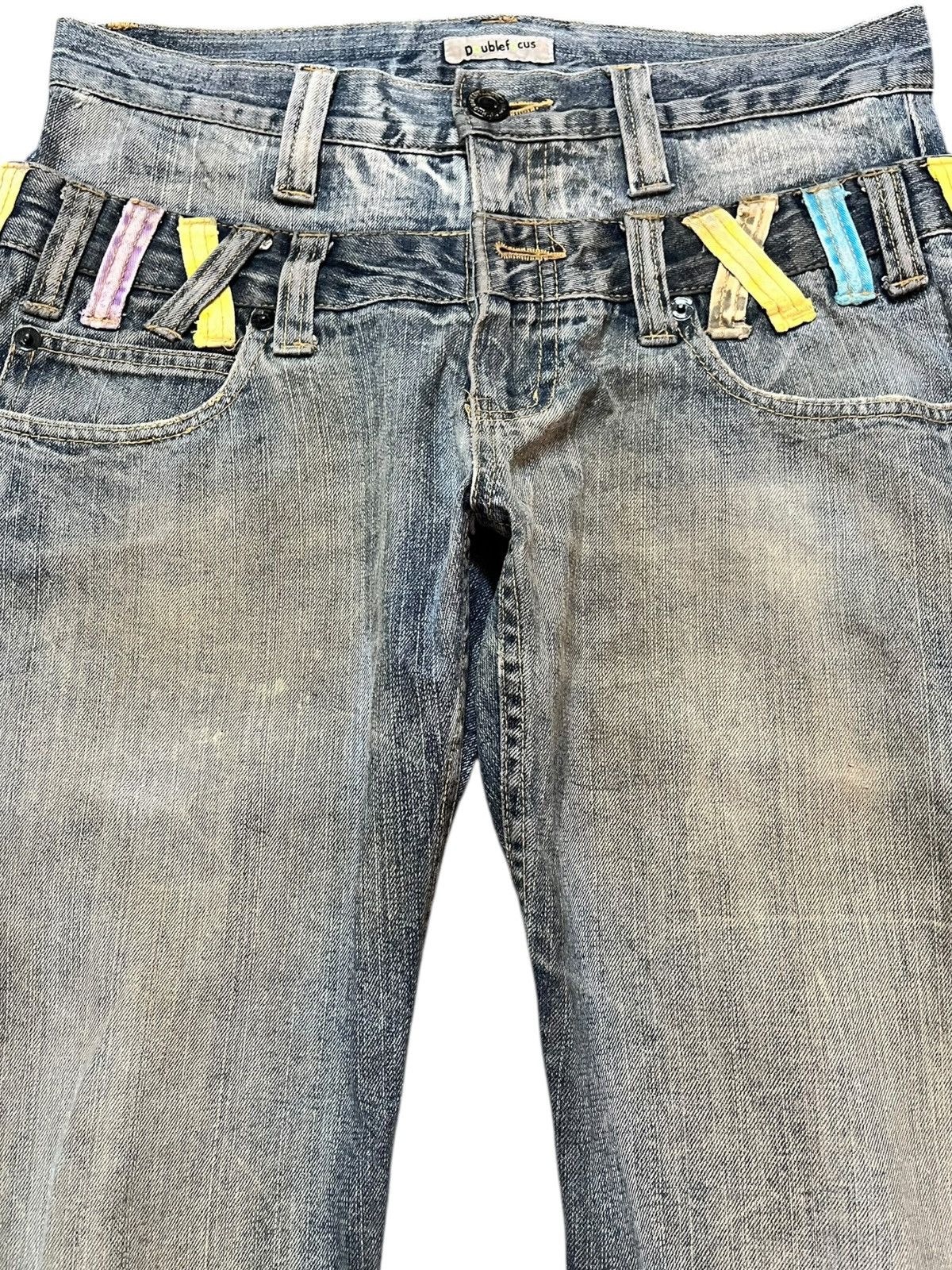 Hysteric Glamour Vintage Double Focus Double Waist Grunge Mudwash Denim Size US 31 - 2 Thumbnail
