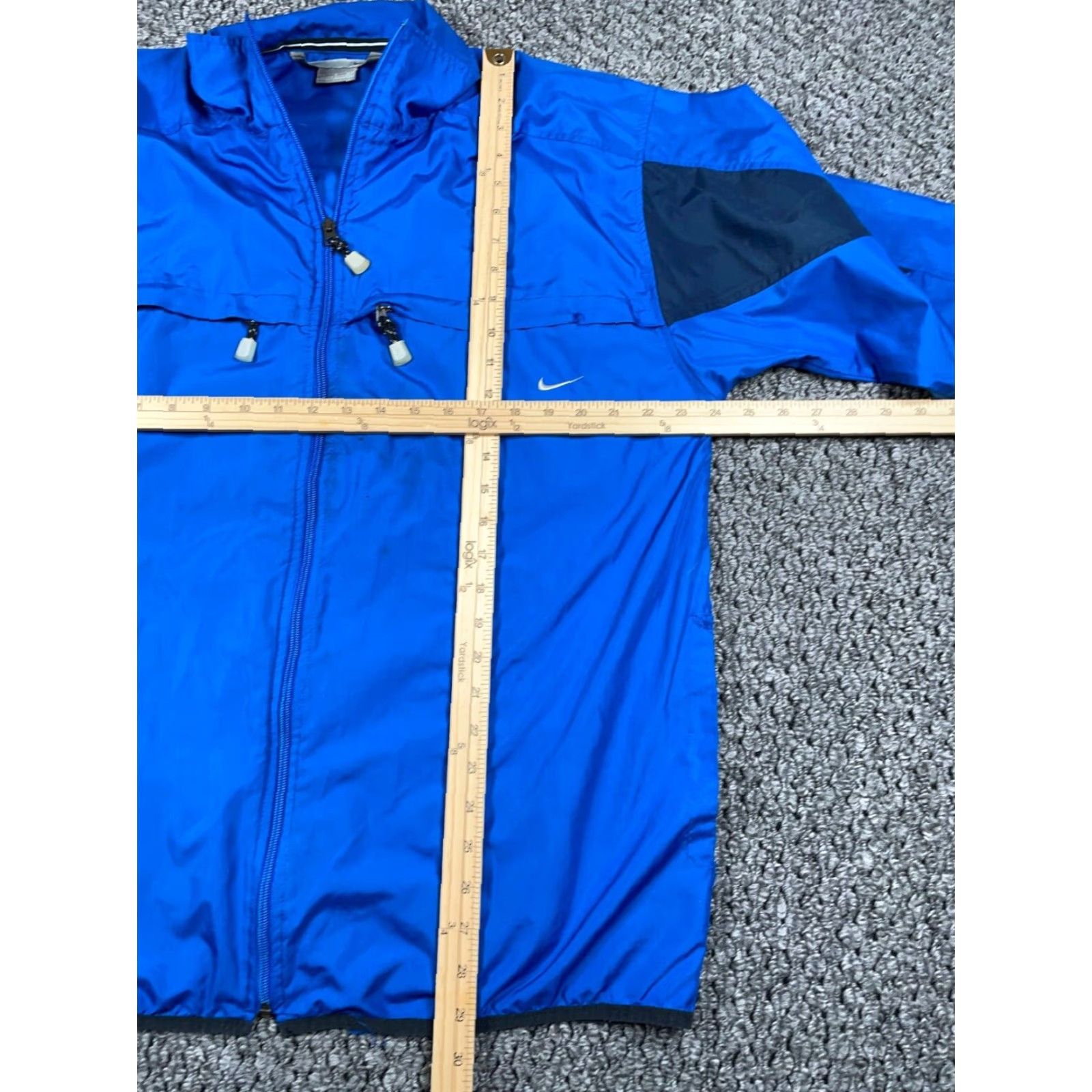 Nike VINTAGE Nike Windbreaker Jacket Adult Large Blue Embroidery 90s Hip Hop Sp r ot Logo Mens Size US L / EU 52-54 / 3 - 5 Thumbnail