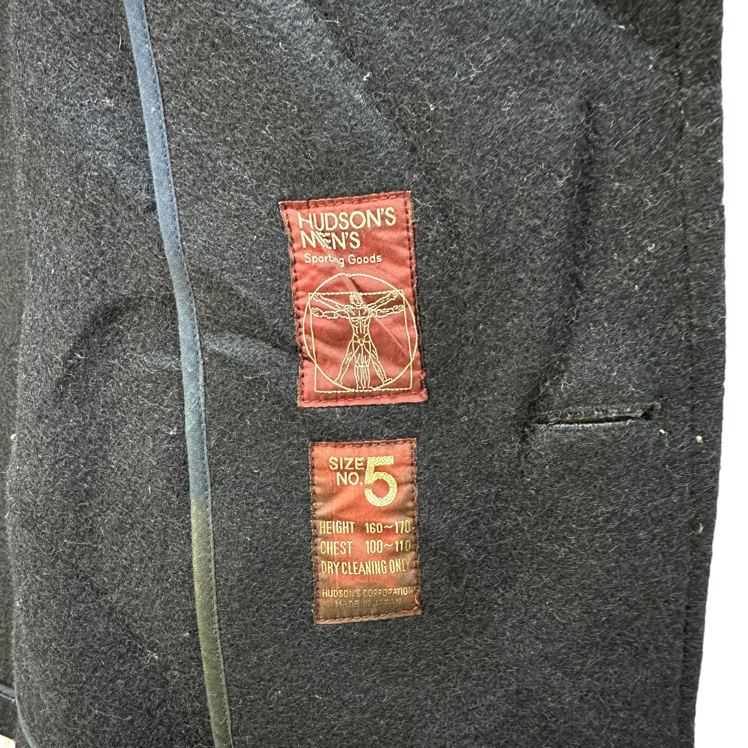 Hudson HUDSON'S MEN'S Double Breasted Wool Coat #A25-0559 Size US S / EU 44-46 / 1 - 7 Thumbnail
