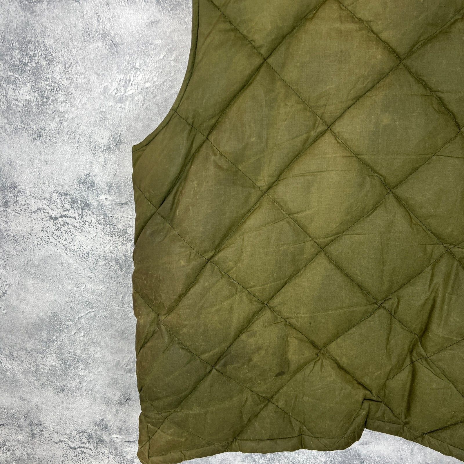 Barbour Barbour Puffer Wax Vest Men's Size XXL Green Cotton ` Size US XXL / EU 58 / 5 - 15 Thumbnail