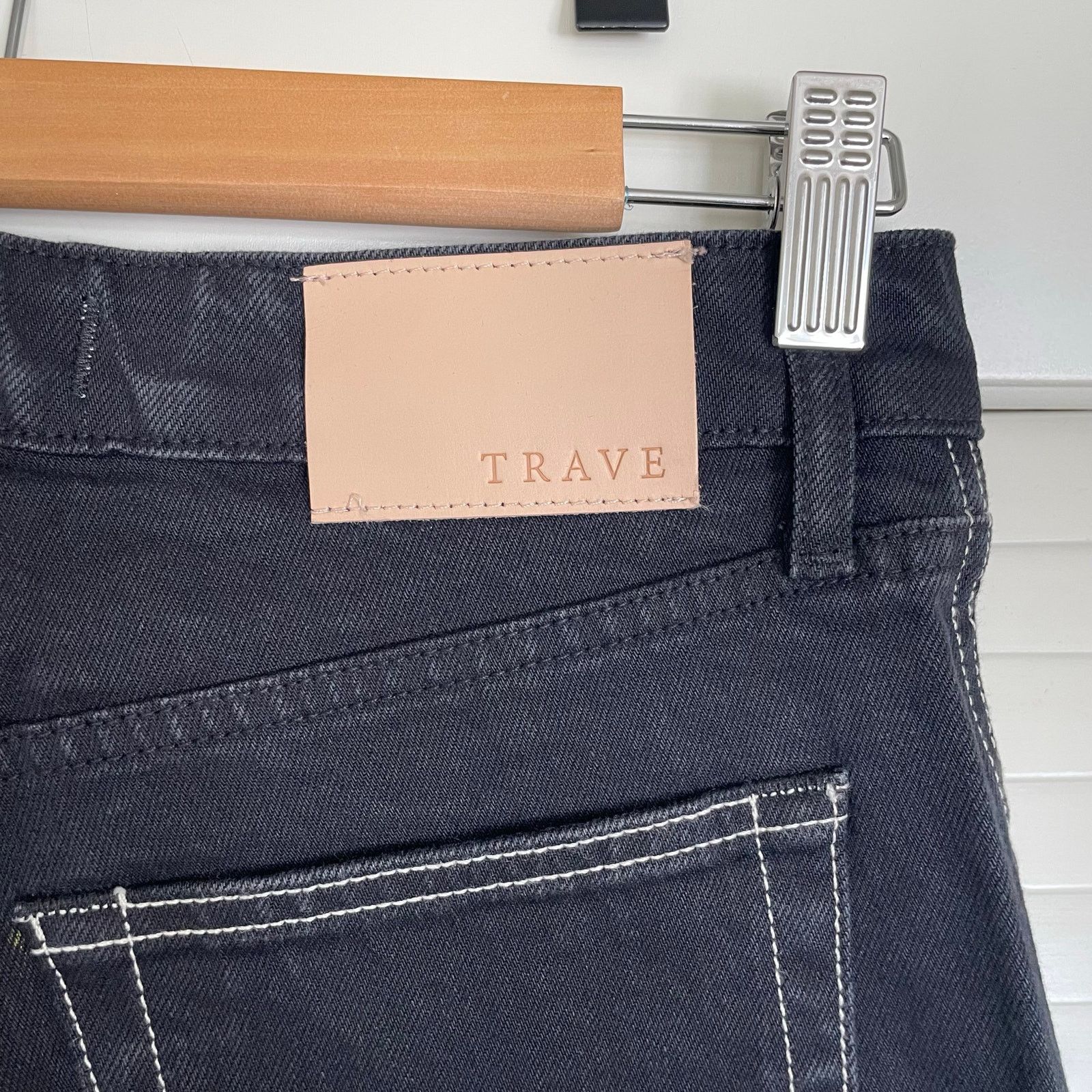Other NWT Trave Amelia Black Betty Slim Straight Sz 27 Deadstock Size 27" / US 4 / IT 40 - 6 Thumbnail
