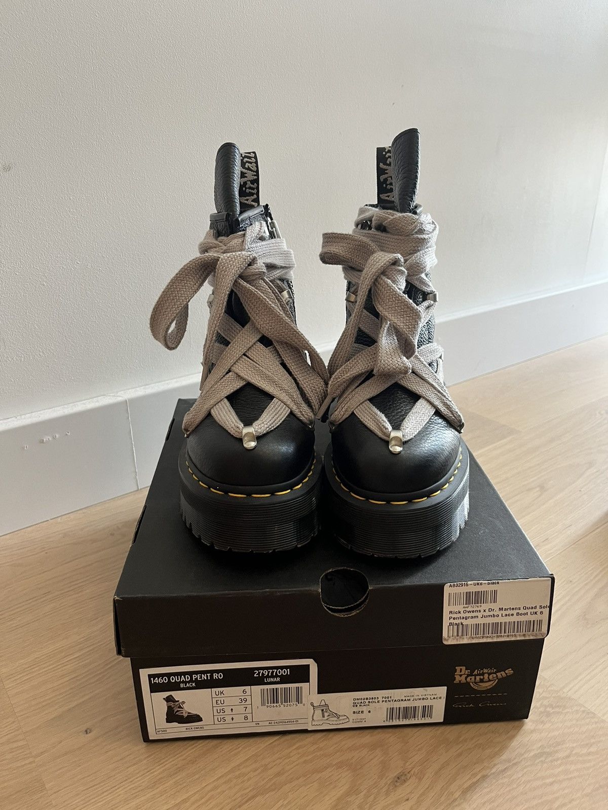 Rick owens pentagram boots deals