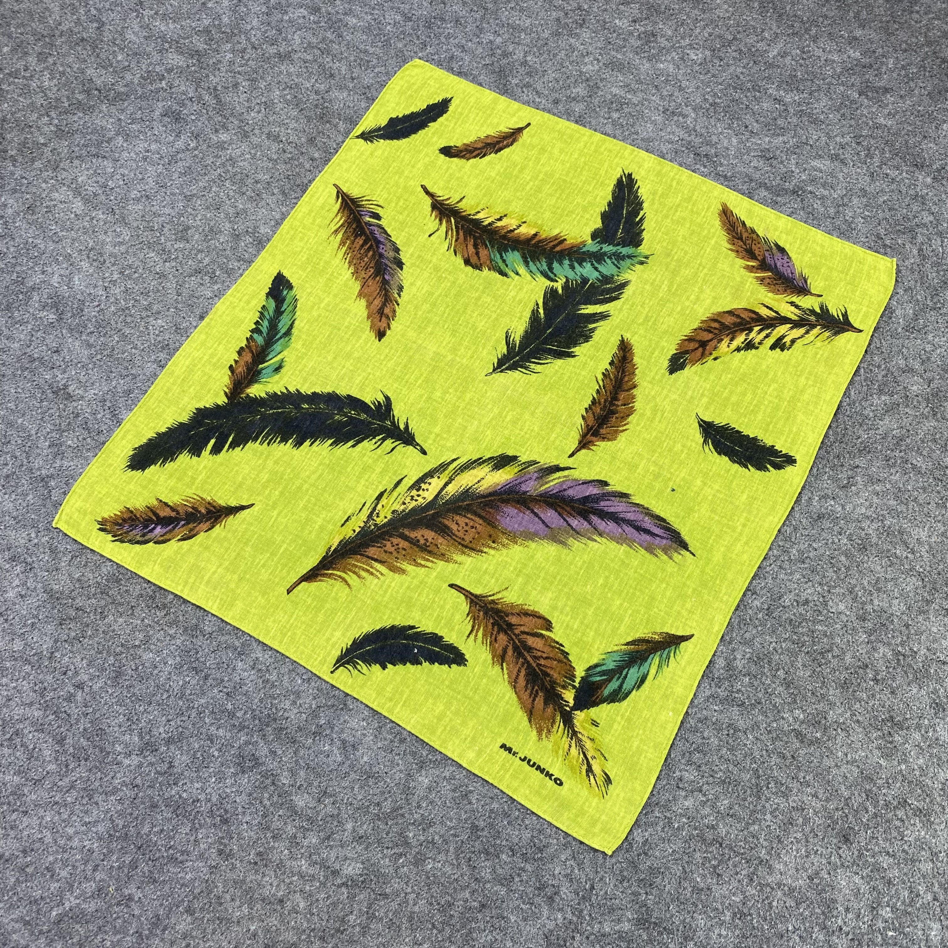 Japanese Brand Mr.Junko Handkerchief Neckerchief Bandana-B1965 Size ONE SIZE - 4 Thumbnail