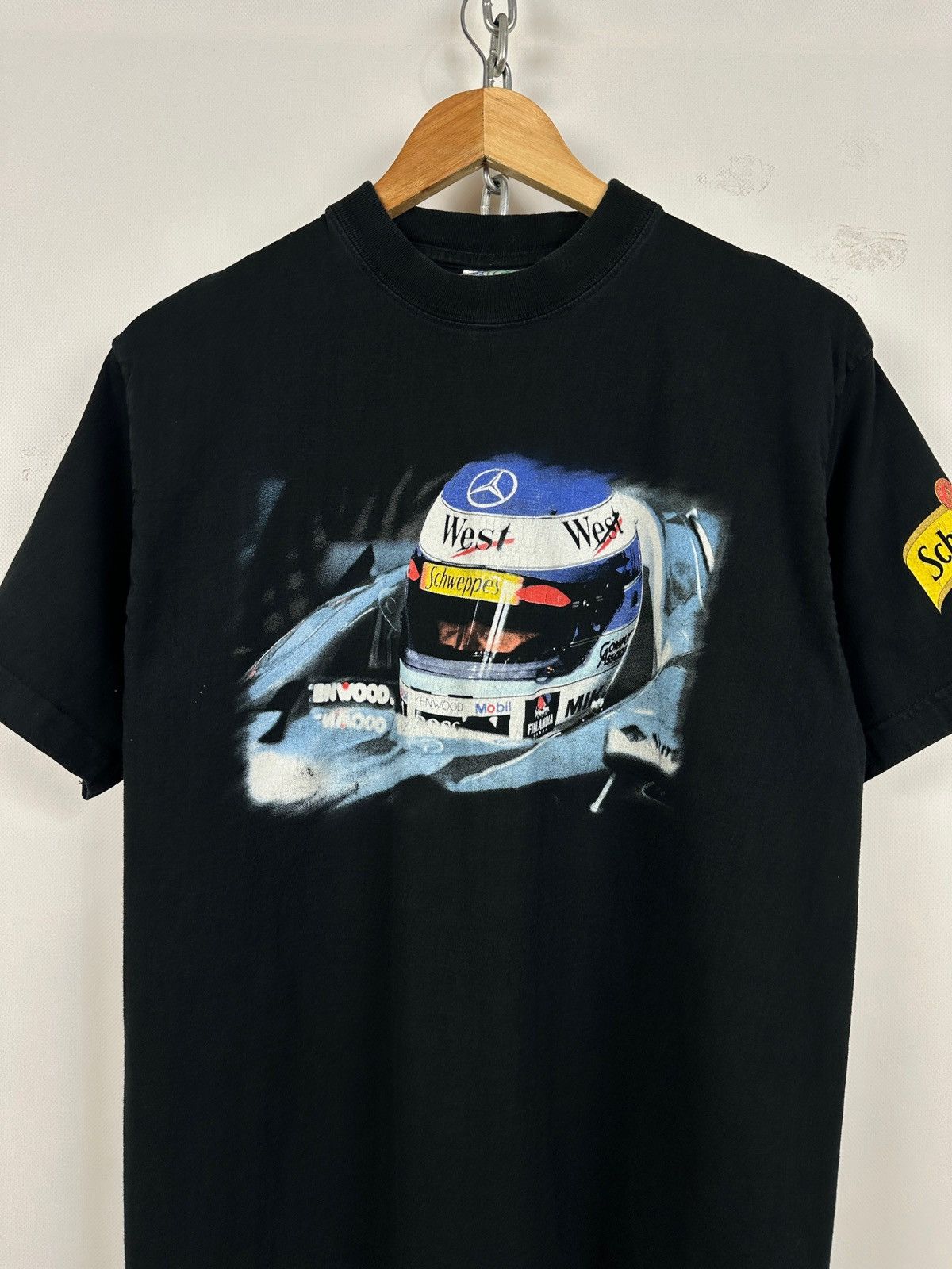 Mercedes-Benz Vintage Mika Hakkinen McLaren Mercedes West F1 Racing Shirt Size US M / EU 48-50 / 2 - 2 Thumbnail