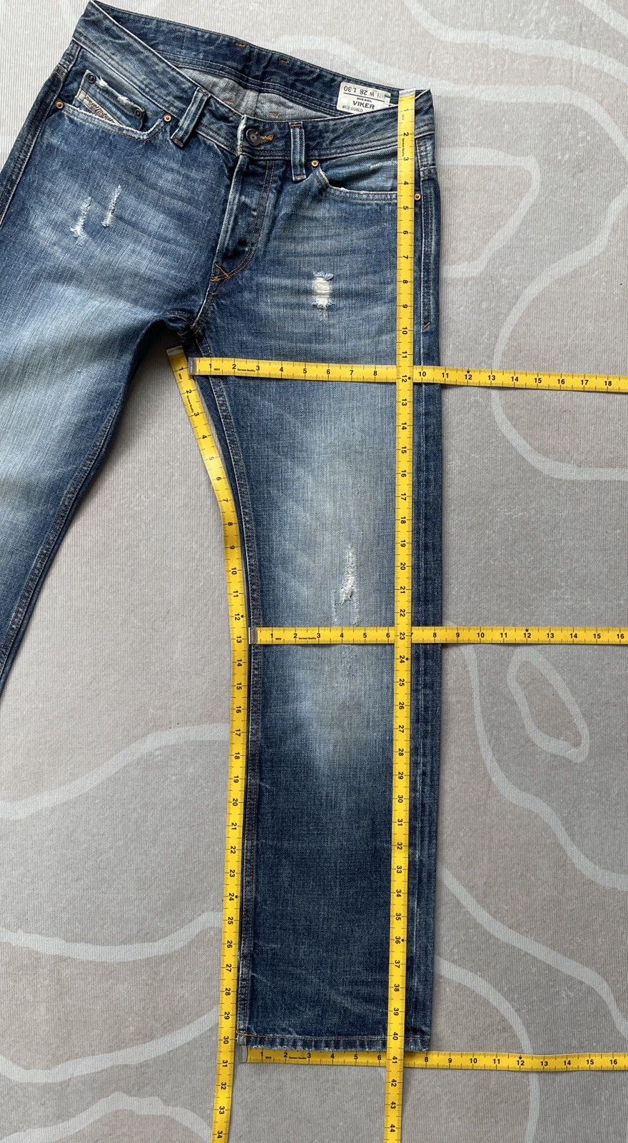 Diesel Diesel Viker Jeans (LG107) Size US 29 - 18 Thumbnail