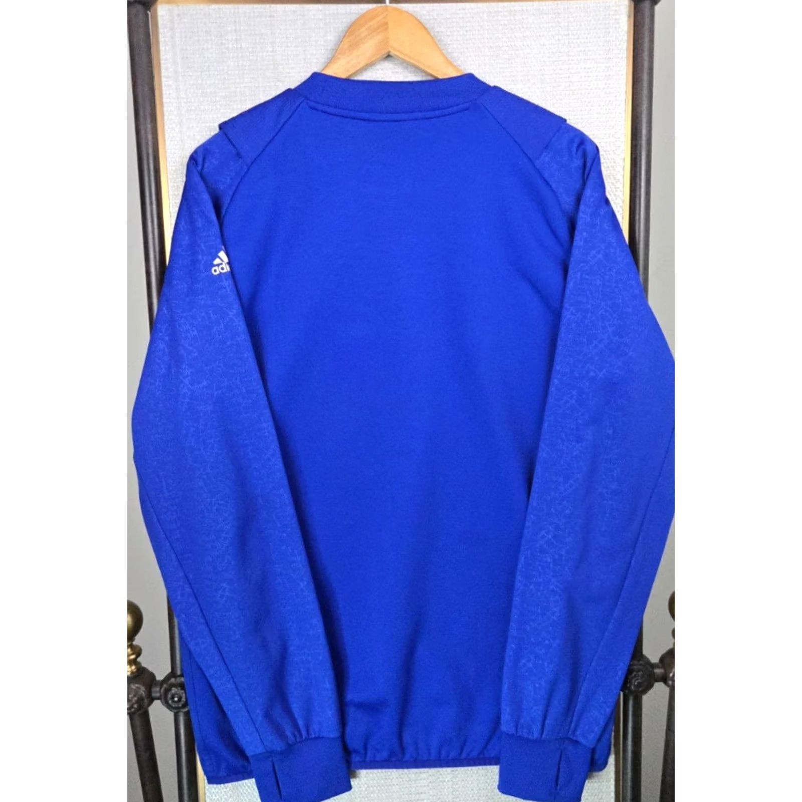 Adidas ADIDAS Climawarm Chelsea Football Mens Windbreaker Softshell Jackets Wind-Resistant Blue M Regular Crew Neck Fall Spring Summer Winter X Size US M / EU 48-50 / 2 - 5 Thumbnail