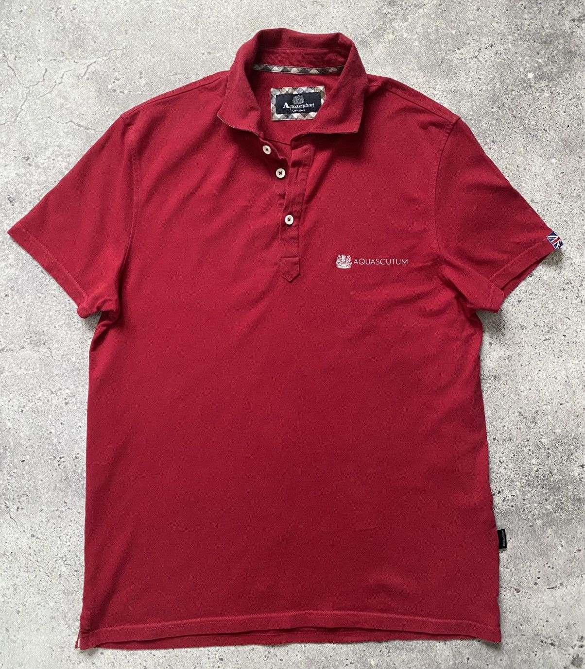 Aquascutum Aquascutum London T-Shirt Polo Men’s Size L Red Short Sleeve Size US L / EU 52-54 / 3 - 1 Thumbnail