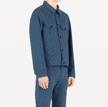 Louis Vuitton Louis Vuitton Monogram Jacquard Denim Jacket Size US L / EU 52-54 / 3 - 3 Thumbnail