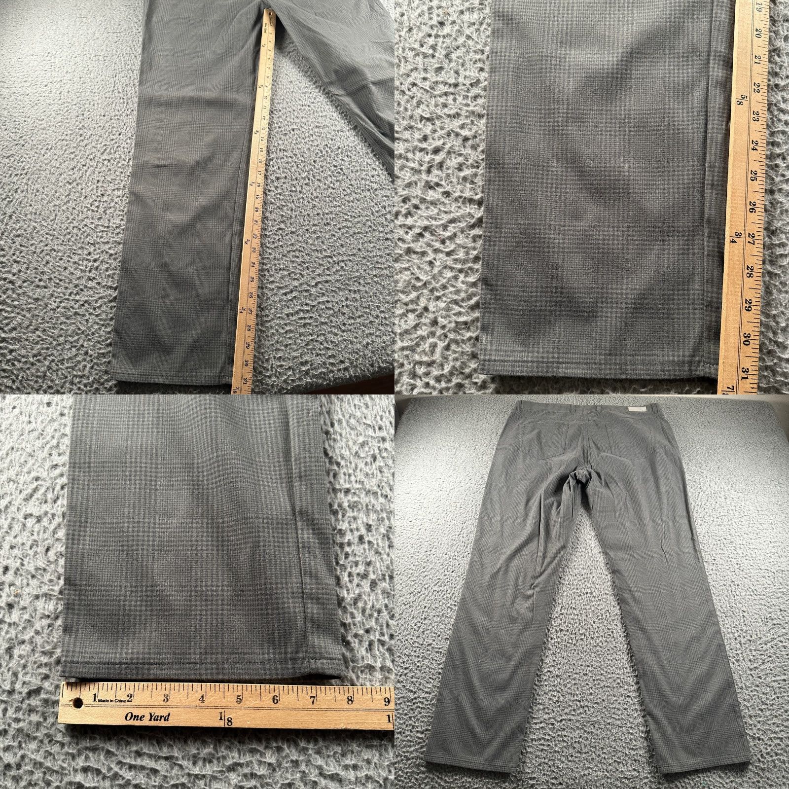 Peter Millar Peter Millar Pants Mens 38x32 Gray Glen Plaid Performance Stretch Golf Size US 38 / EU 54 - 8 Thumbnail