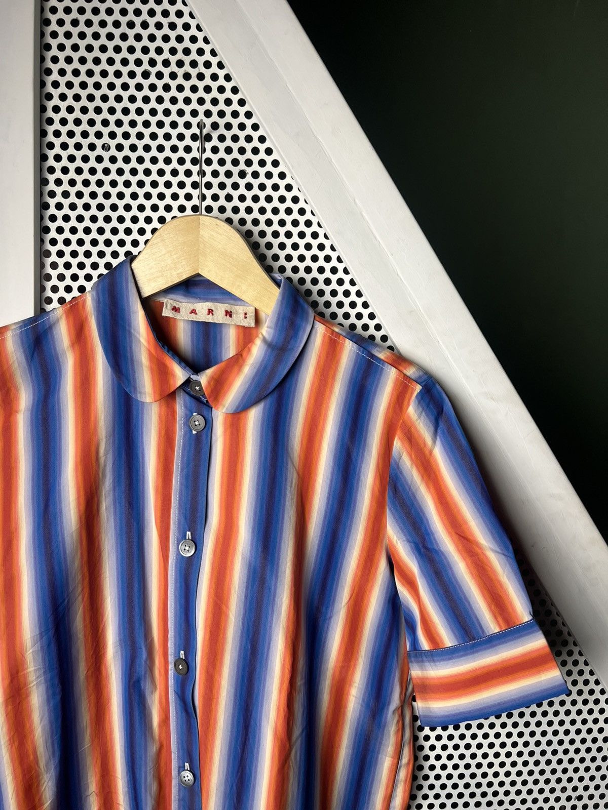 Marni Marni Gradient Striped Shirt Size US M / EU 48-50 / 2 - 3 Thumbnail