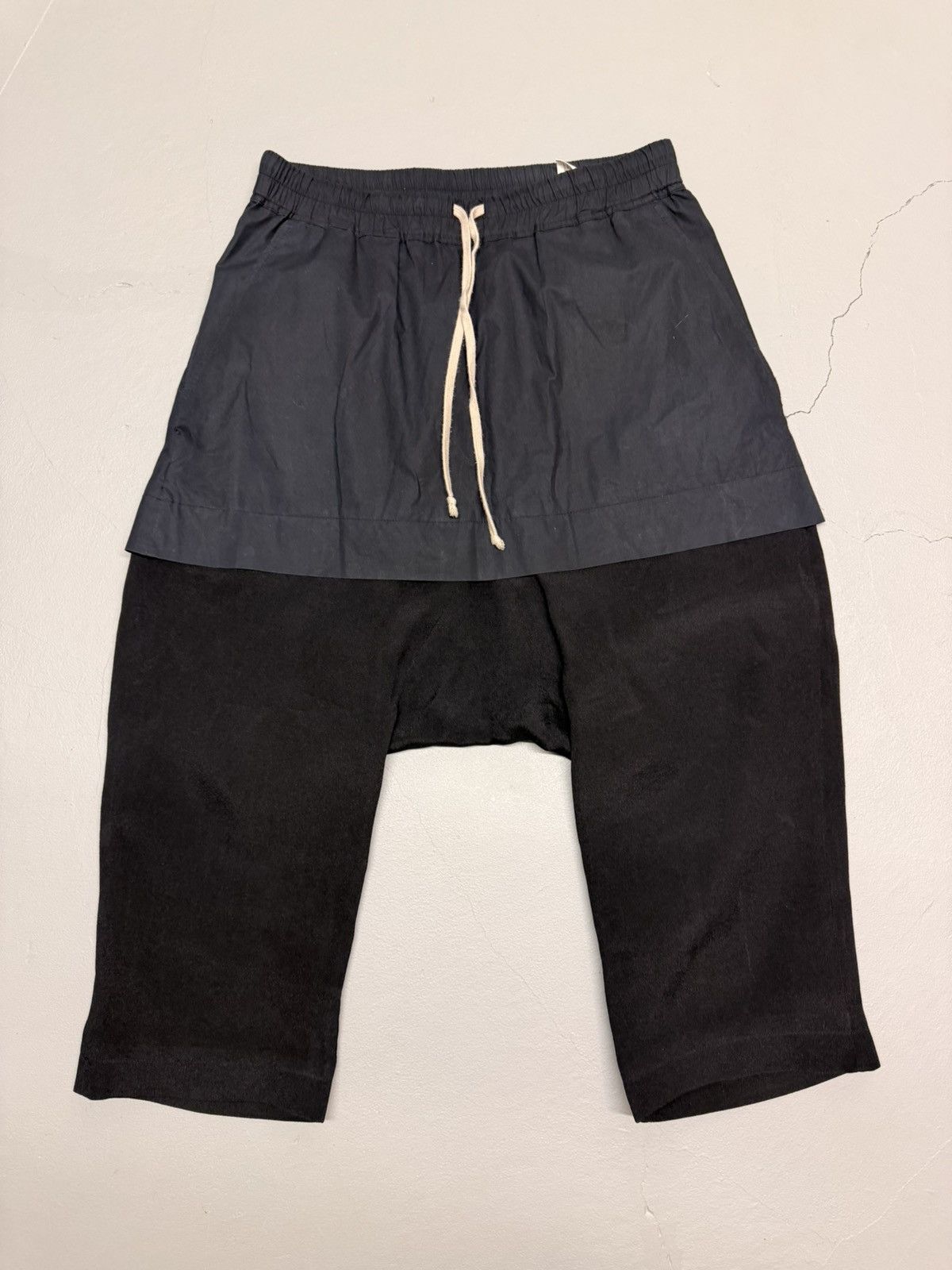 FW10 GLEAM Skirted Silk Cropped Dropcrotch Pants
