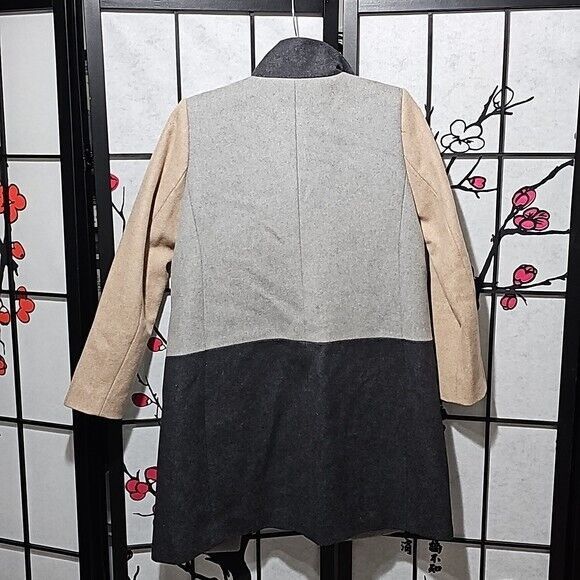J.Crew J. Crew Colorblock Funnel Neck Coat Wool Jacket Size 4 Size S / US 4 / IT 40 - 9 Thumbnail