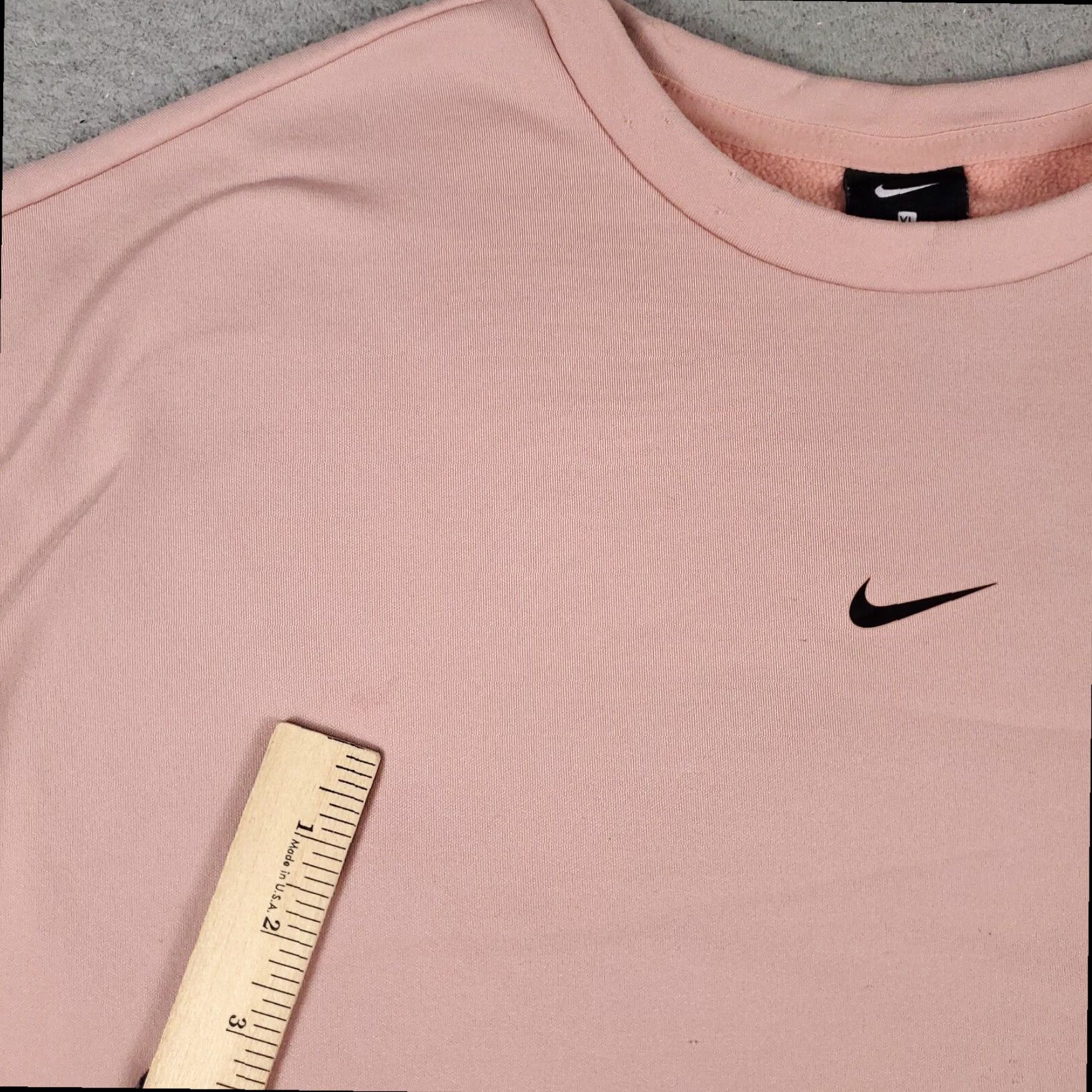 Nike Nike Pullover Sweatshirt Womens XL Pink Swoosh Long Sleeve Cotton Blend Activewear Size XL / US 12-14 / IT 48-50 - 5 Thumbnail