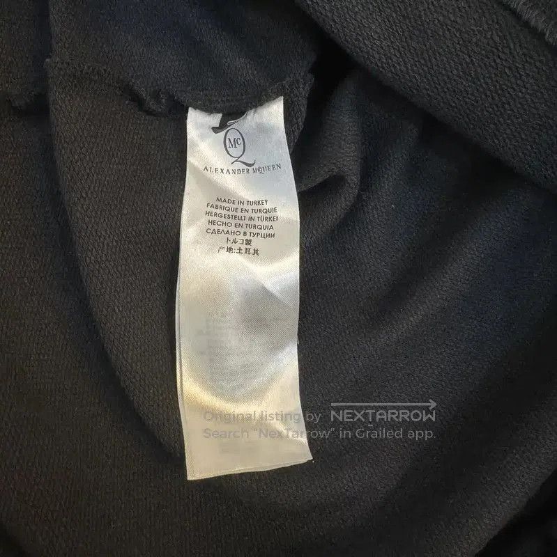 Alexander McQueen Alexander McQueen Black Cotton Graphic Sweatshirt . Size US XL / EU 56 / 4 - 5 Thumbnail