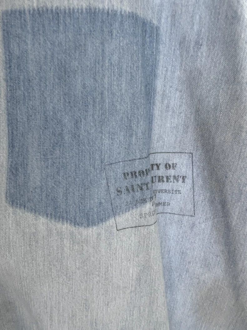 Saint Laurent Paris Saint Laurent ParisBlue Old Denim Shirt 2504-Nextarrow Size US S / EU 44-46 / 1 - 5 Thumbnail