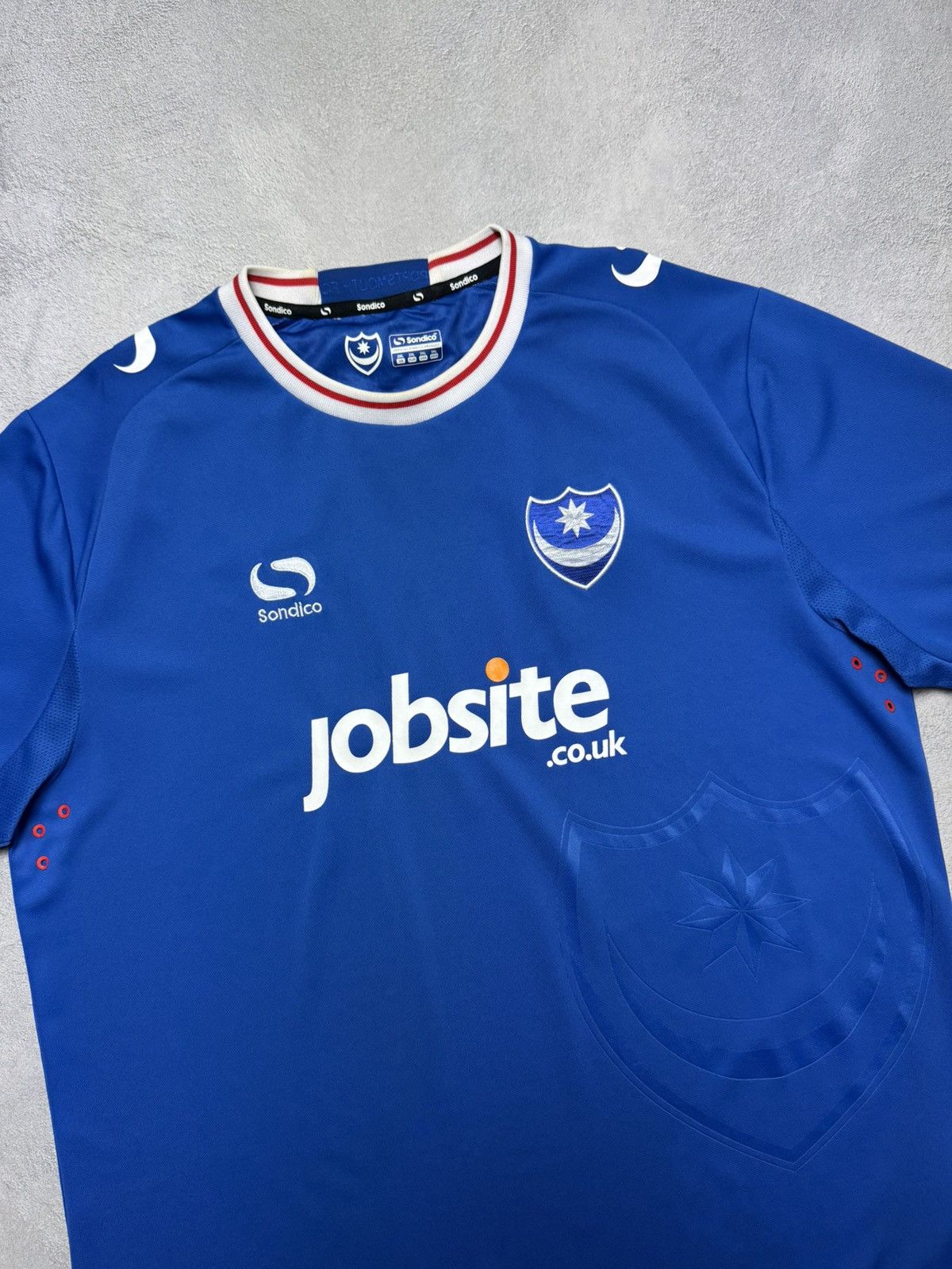Vintage Portsmouth 2017 2018 Home Shirt Soccer Jersey Sondico Size US XXL / EU 58 / 5 - 3 Thumbnail