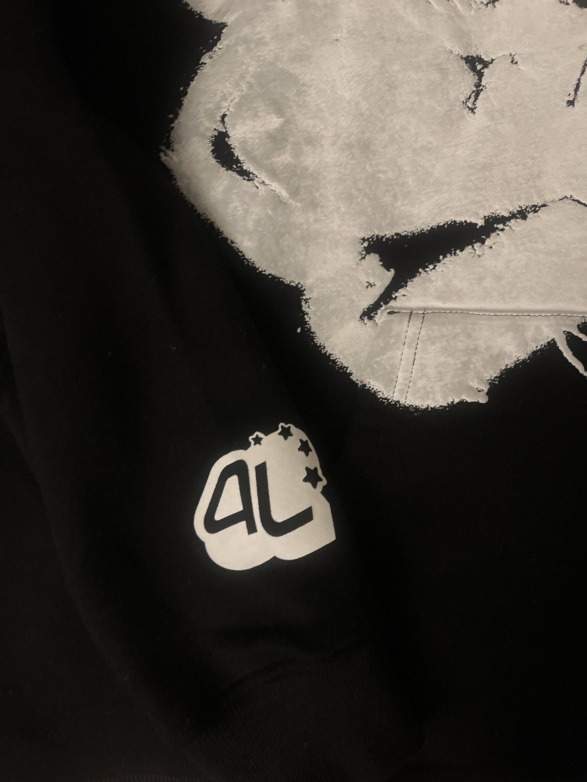 Other black cropped fit splatter hoodie Size US S / EU 44-46 / 1 - 2 Thumbnail