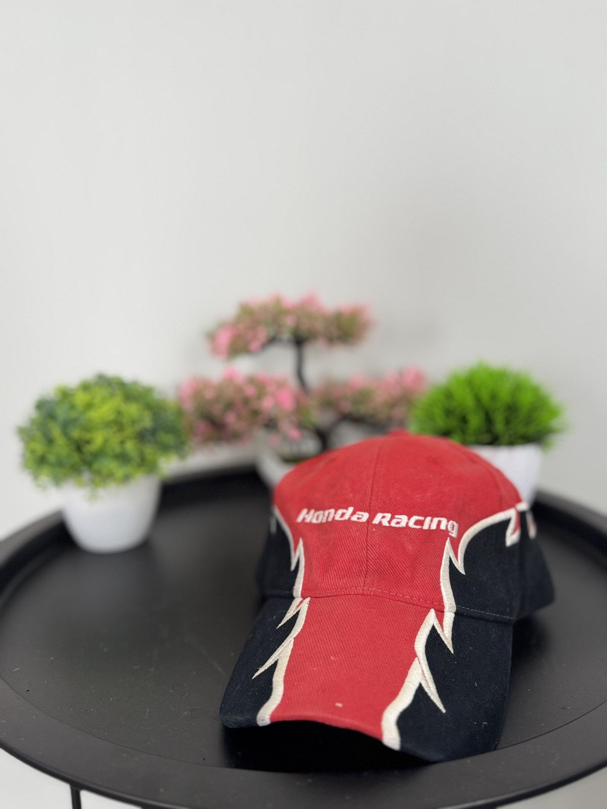 Honda Vintage Honda Racing Cap Hat 90s Y2K Fire Motorsport Size ONE SIZE - 2 Thumbnail