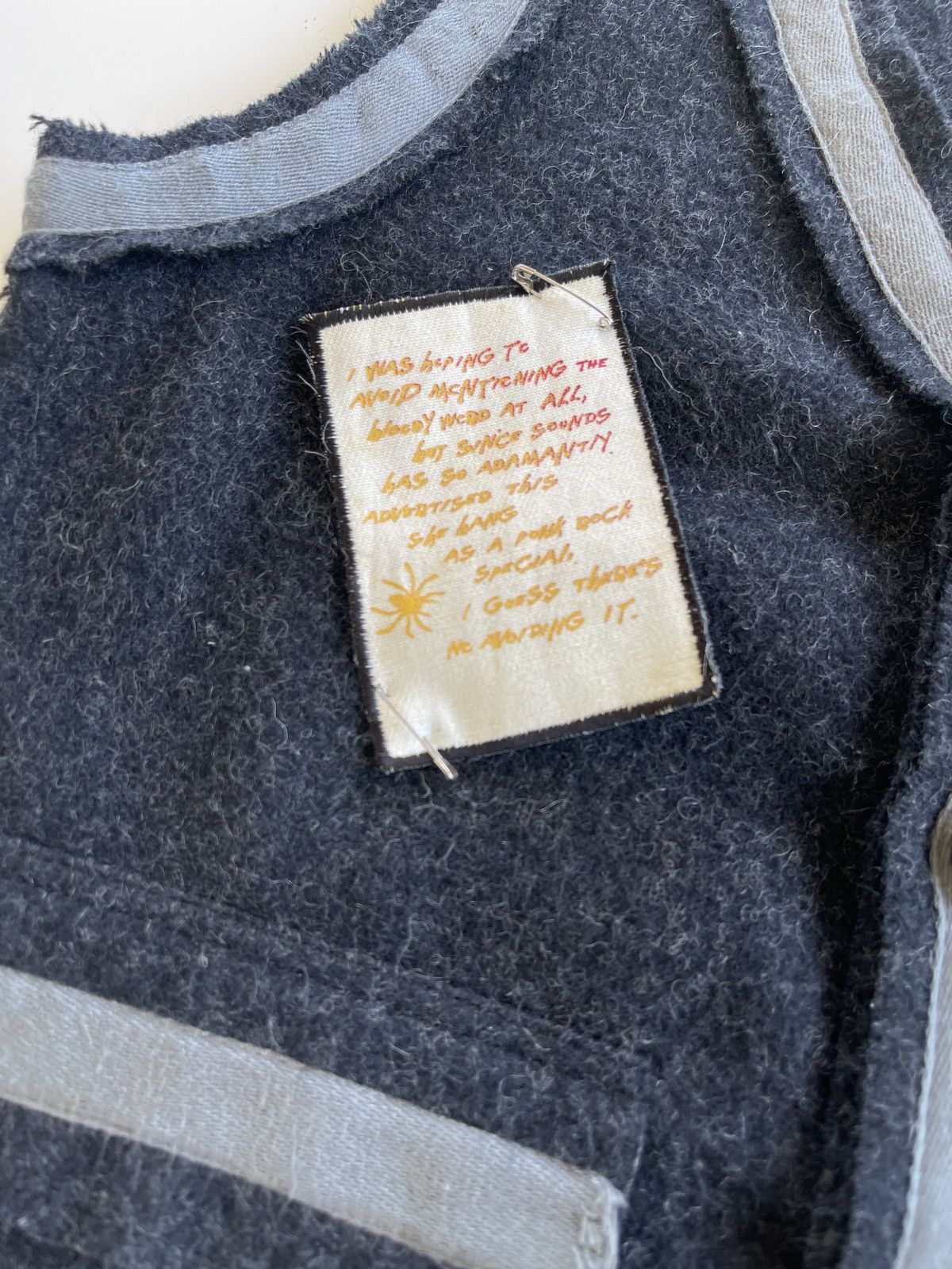 Japanese Brand Japanese Here There Wool Punk Vest Size US XS / EU 42 / 0 - 9 Thumbnail