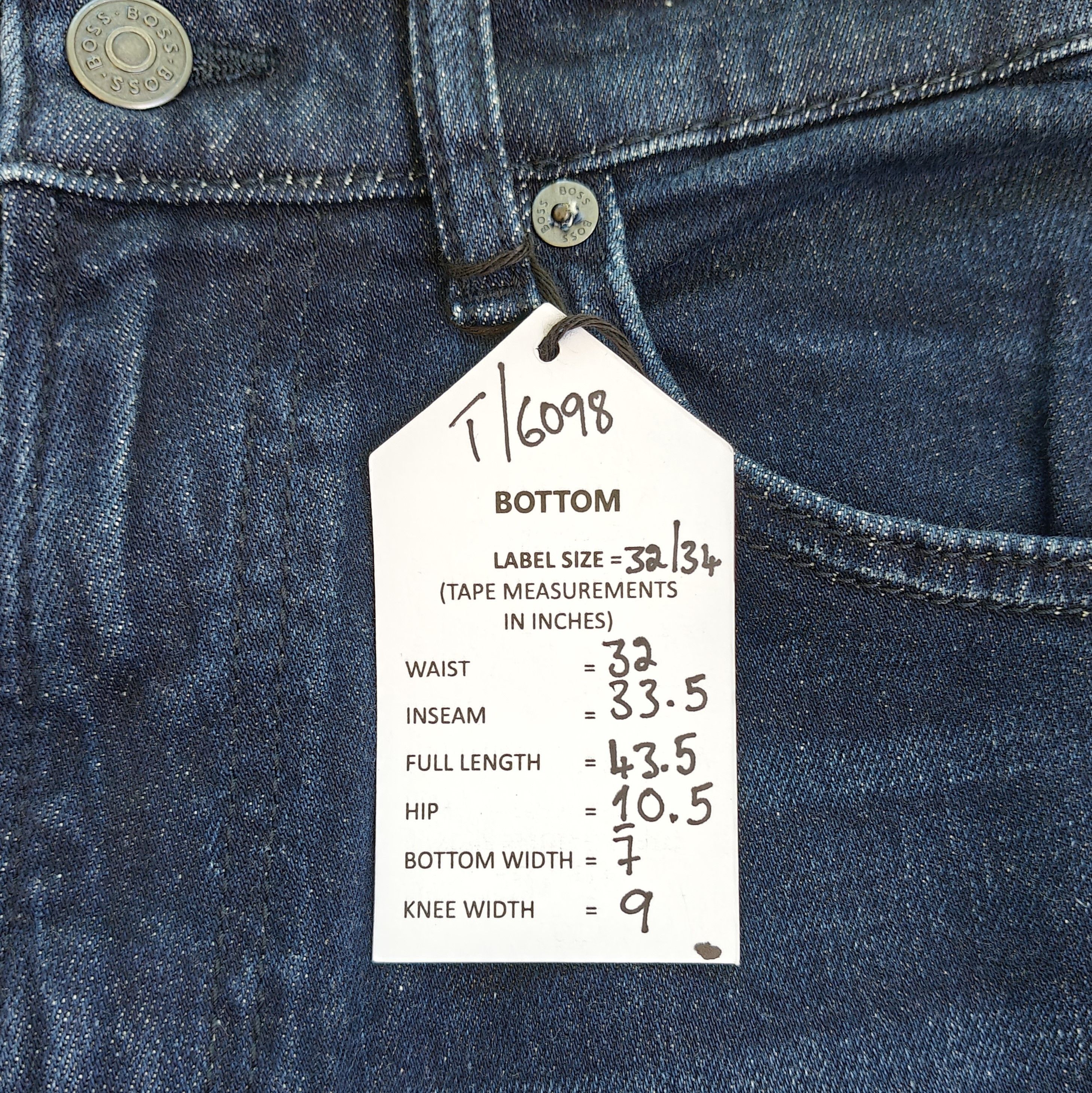 Hugo Boss HUGO BOSS RE.MAINE Regular fit Jeans Free Shipping T/6098 Size US 32 / EU 48 - 13 Thumbnail