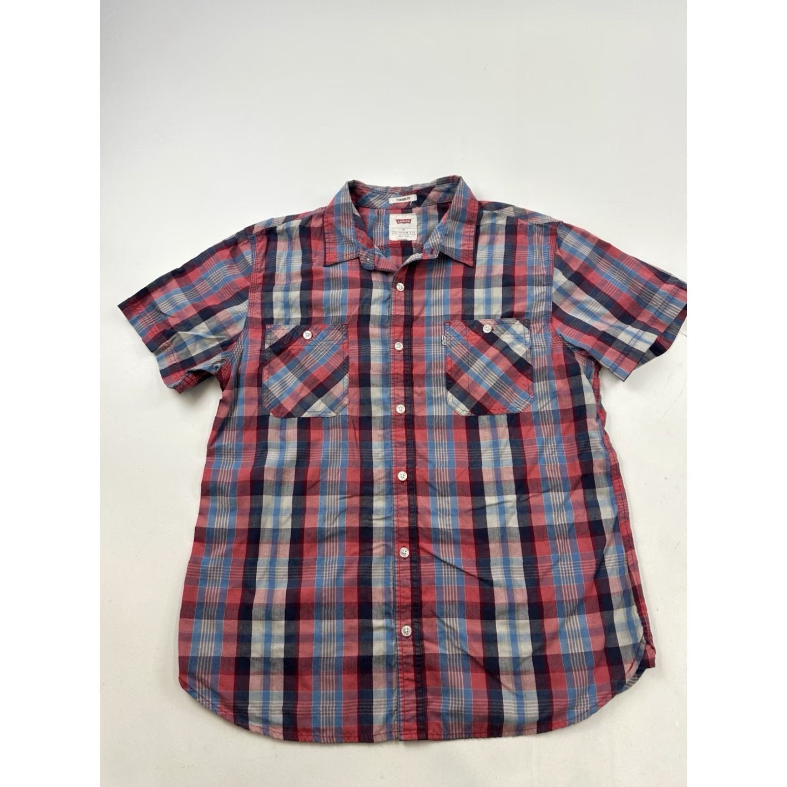 Levi's Levi’s Shirt Mens XL Plaid Button-Up Short Sleeve Casual Standard Fit Multicolor Button-Up Button-Front Classic Mens XL Plaid Shirt Size US XL / EU 56 / 4 - 2 Thumbnail