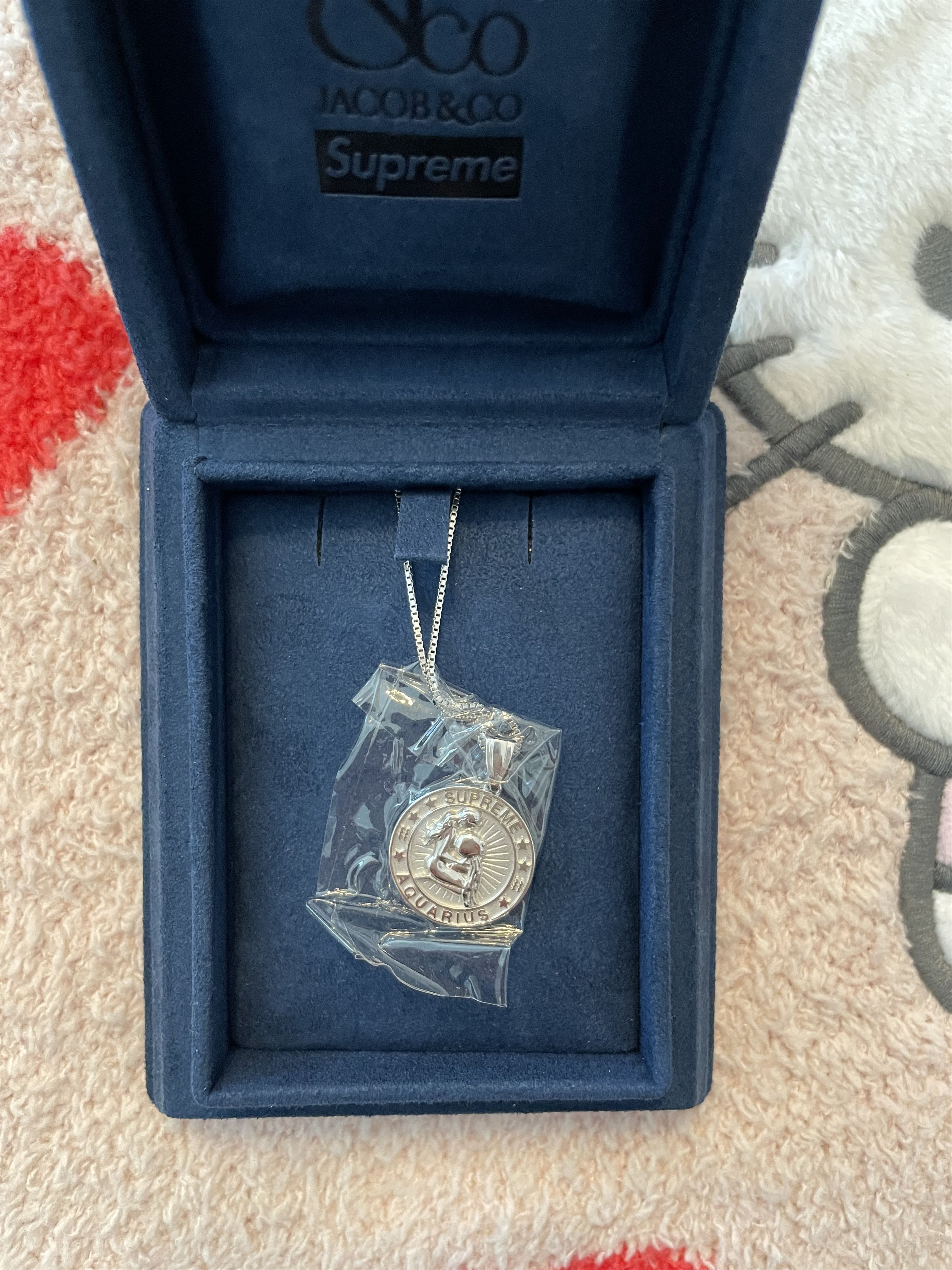 Jacob & Co. × Supreme Sterling Silver Zodiac Aquarius Pendant 