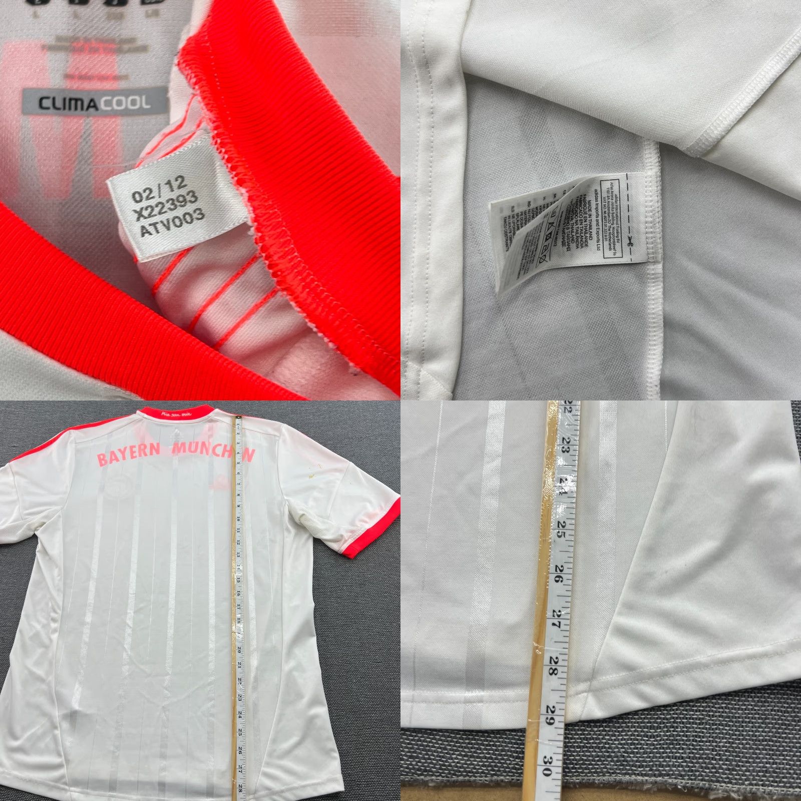 Adidas Bayern Munich 2012 2013 Away Football Jersey Mens L Adidas White Shirt Athletic Jersey Quick Dry Moisture Wicking Football Mens White Size US L / EU 52-54 / 3 - 9 Thumbnail