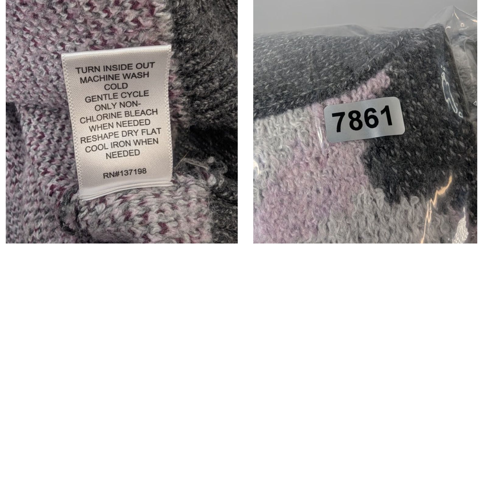 Rachel Zoe RACHEL ZOE Cardigan Women's Large Floral Oversized Knit Sweater - Open Front, Long Sleeve, Gray, 3-4 Season, Relaxed Fit, Machine Washable Size L / US 10 / IT 46 - 9 Thumbnail