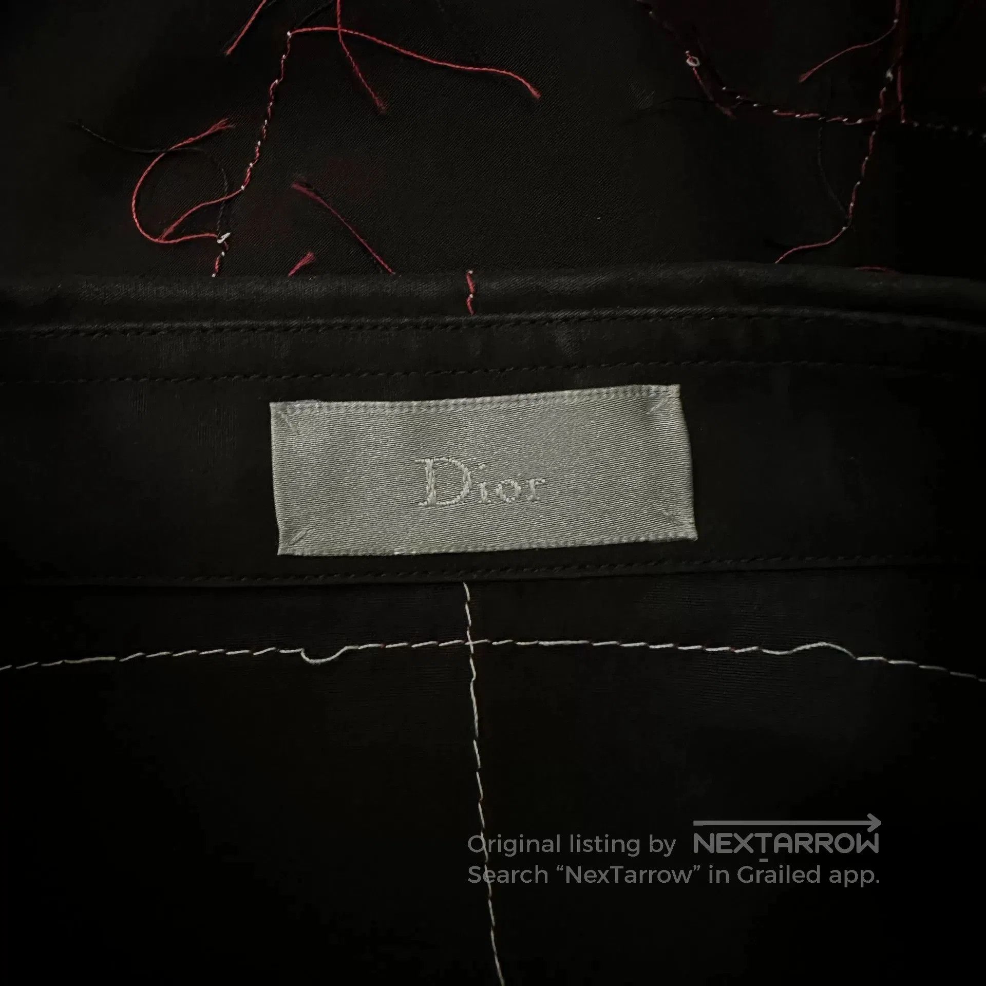 Dior Dior Homme Red Stitch Runway Shirt. Size US M / EU 48-50 / 2 - 6 Thumbnail
