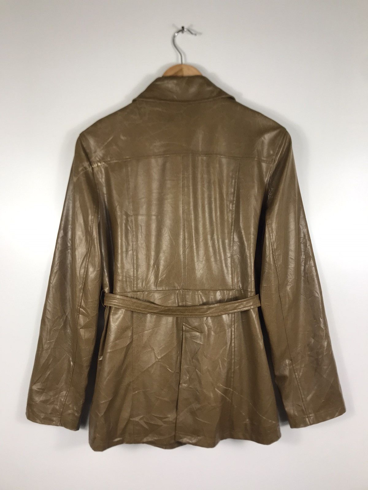 Japanese Brand × Vintage ⚡️Vintage Lejolitenps Leather Trench Coat Jacket Size L / US 10 / IT 46 - 12 Thumbnail