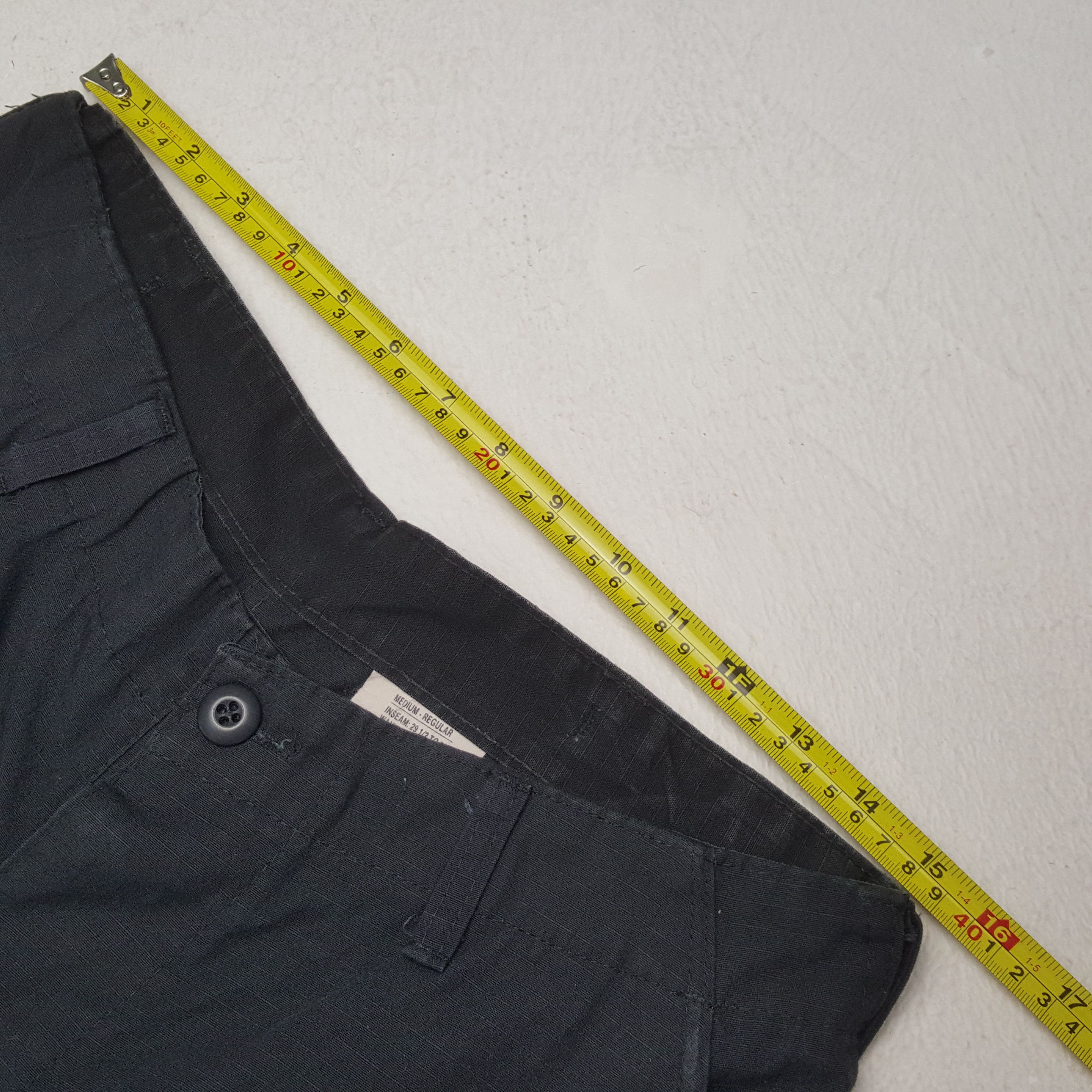 Designer Vintage Black Cargo Streetwear Skateboard Casual Pants RR9 Size US 30 / EU 46 - 7 Thumbnail