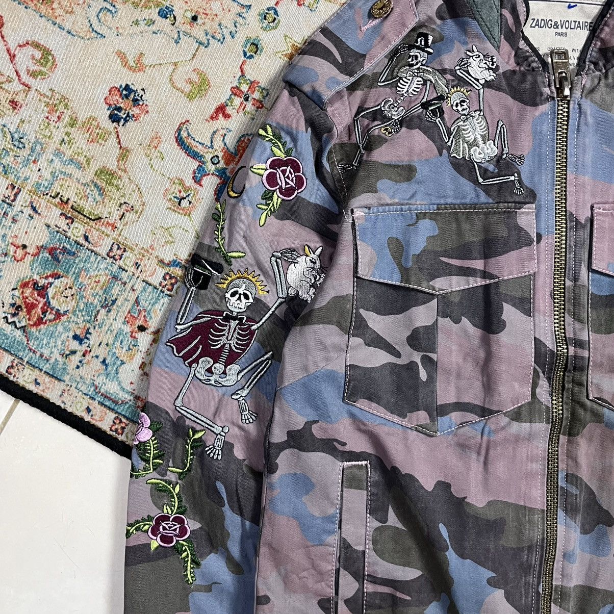 Levi's × Zadig & Voltaire Zadig & Voltaire Skeleton Army Jacket Size S / US 4 / IT 40 - 4 Thumbnail