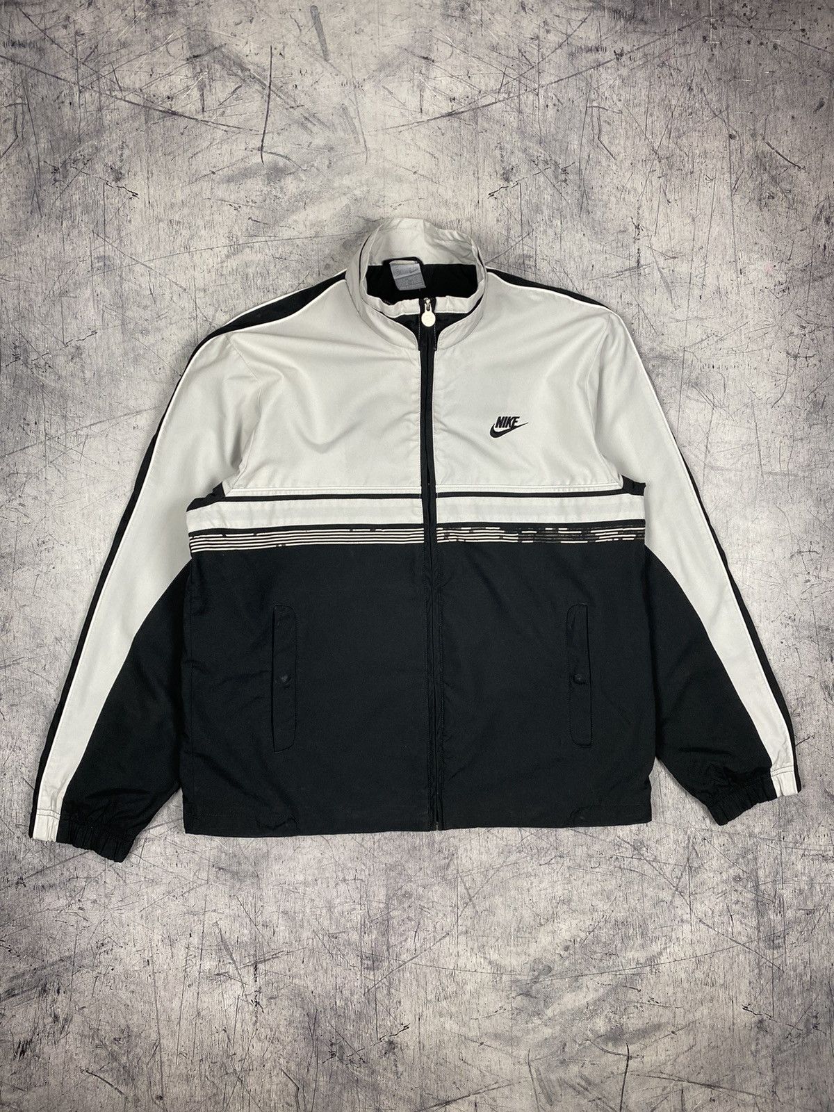 Nike Vintage Nike Streetwear y2k Drill Track Top Jacket Size US M / EU 48-50 / 2 - 2 Thumbnail