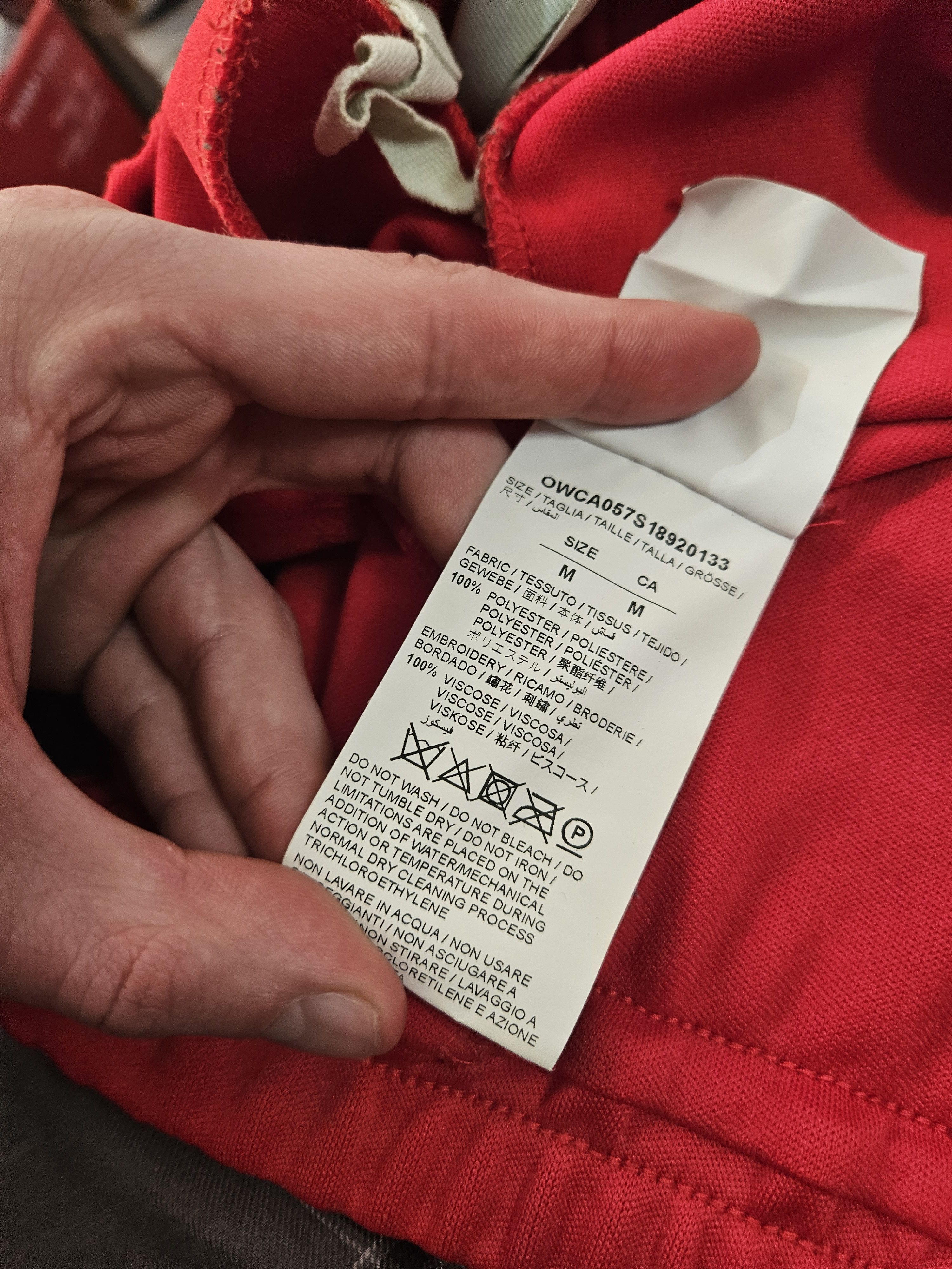 Off-White Flared Red Embroidered Virgil Abloh Sweatpants Size US 32 / EU 48 - 9 Thumbnail