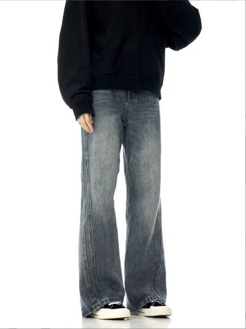 VIBE Retro American trendy brand flared washed jeans Size US 32 / EU 48 - 7 Thumbnail