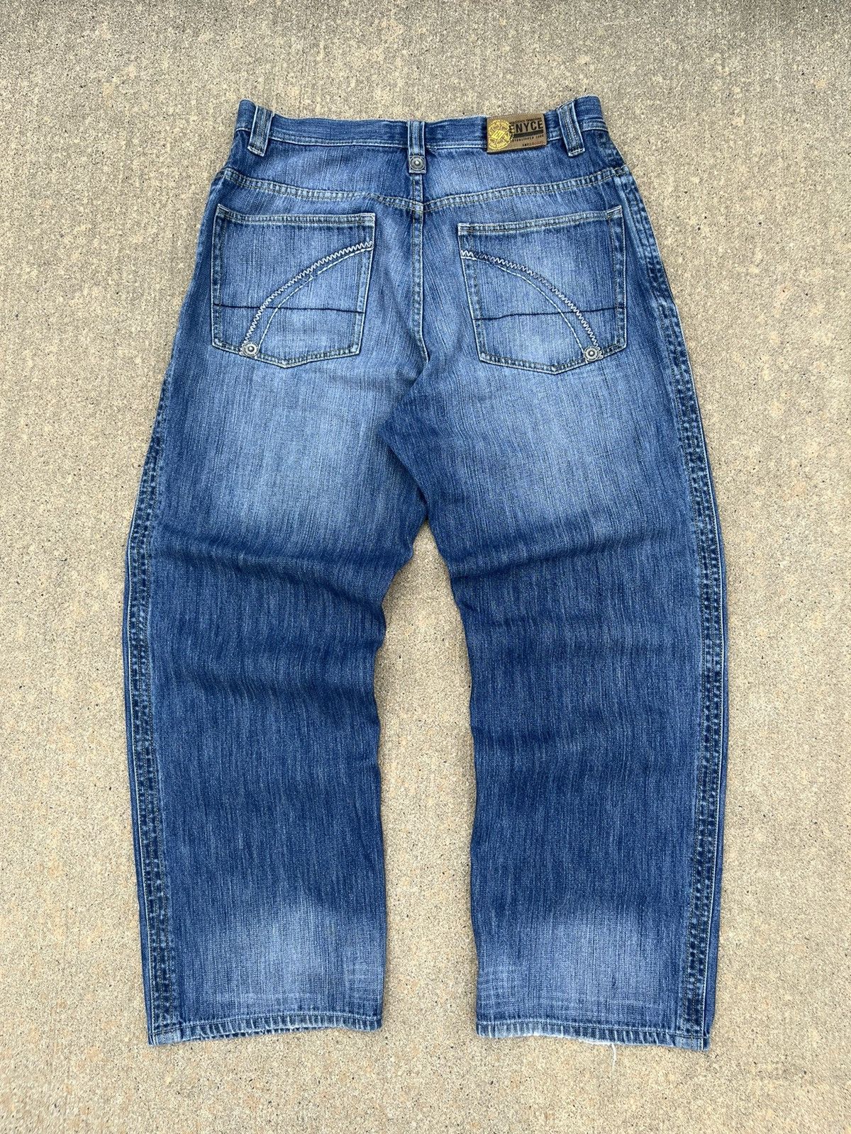 Enyce SICK VINTAGE Y2K ENYCE WASH BAGGY JEANS Size US 34 / EU 50 - 1 Thumbnail