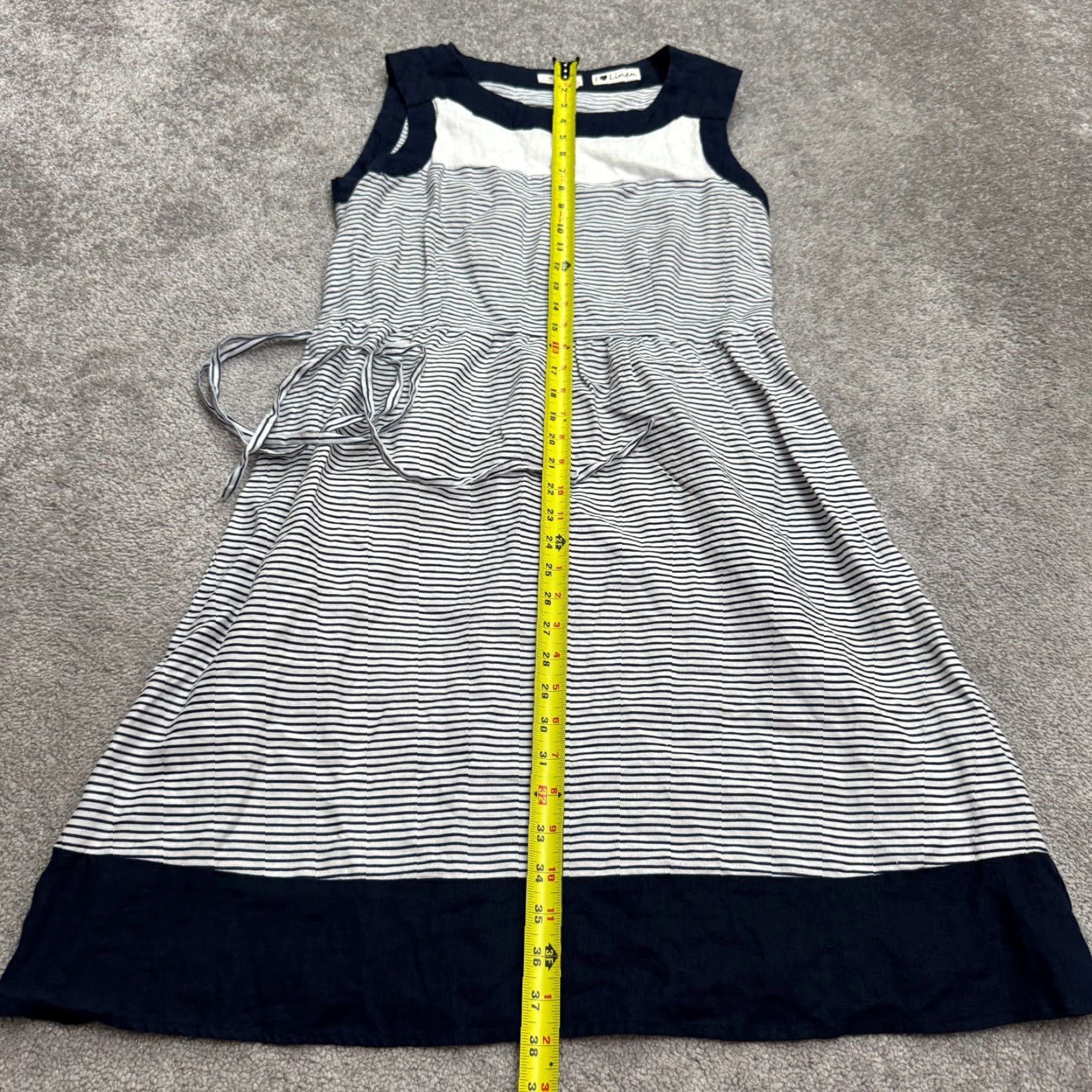 chinese dress ladies A-Line Linen Dress Chiloe in Natural Melange