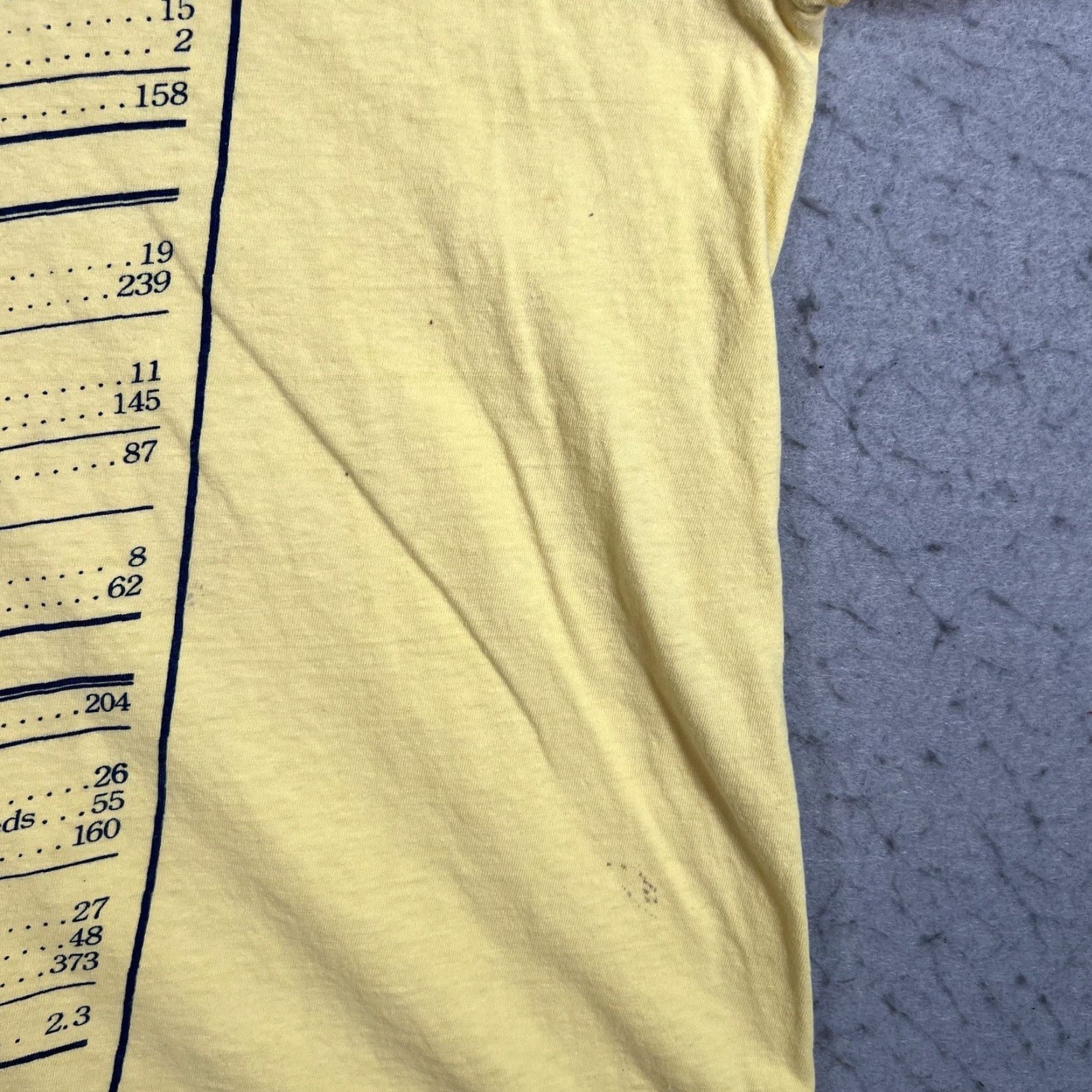 Vintage VINTAGE 1980s Richard Smith Dieters Weight Loss During Sex T Shirt 3XL Mens Yellow Graphic Tee Short Sleeve Cotton Reg 3XL Fits XL Size US XXL / EU 58 / 5 - 6 Thumbnail
