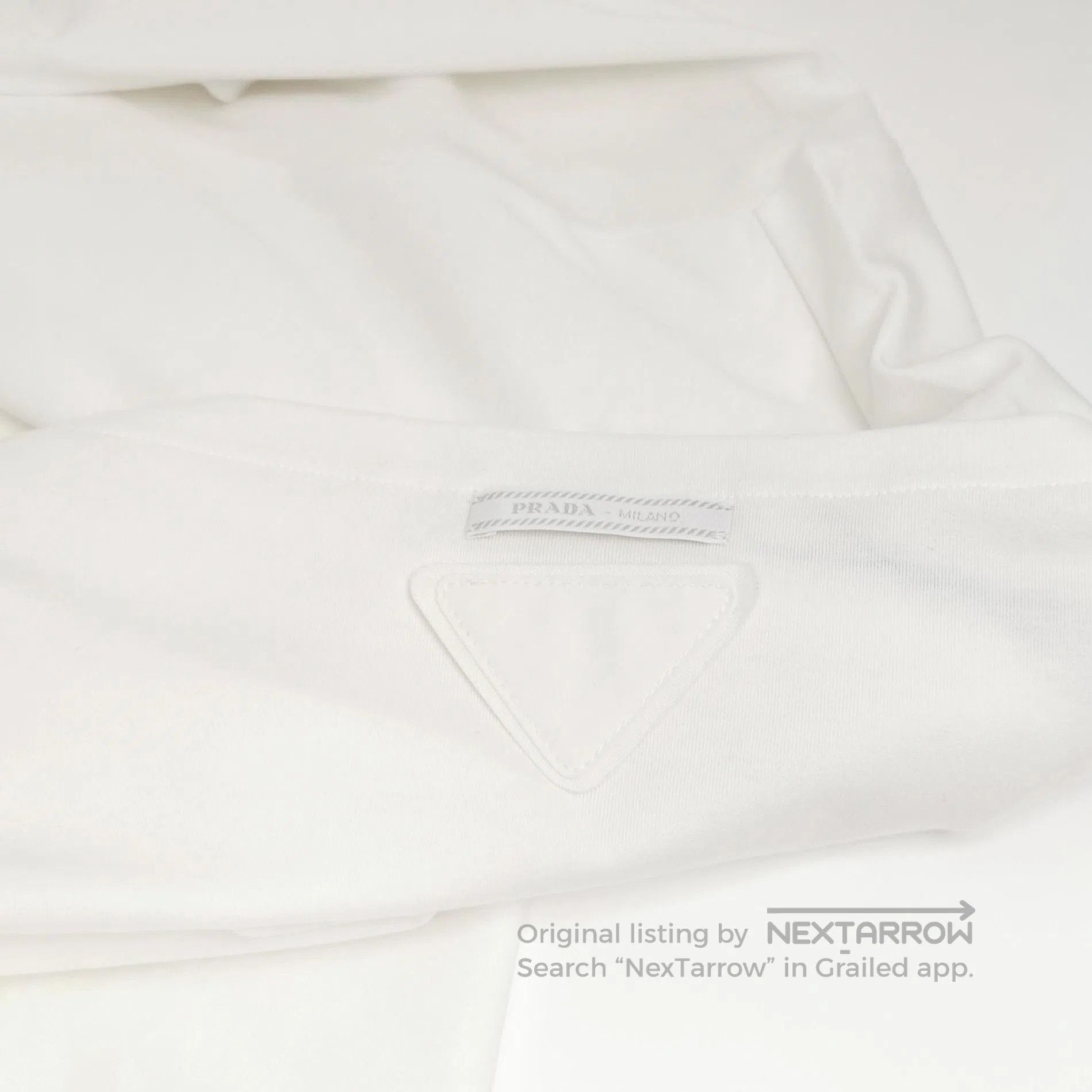 Prada Prada Cotton Crew Neck T. Size S / US 4 / IT 40 - 3 Thumbnail