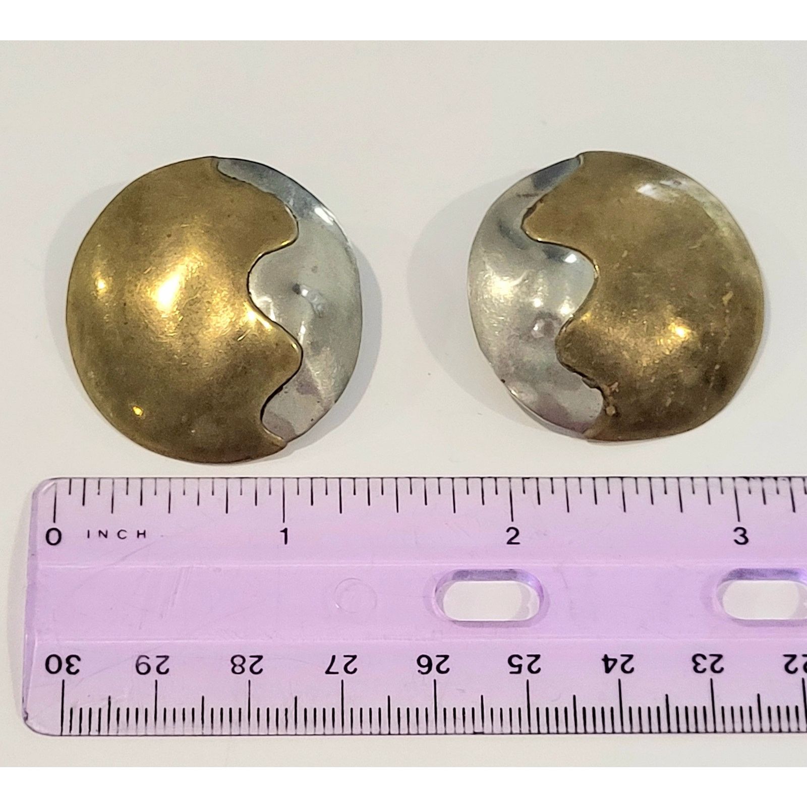 & Other Stories Artisan Hand-Crafted 2-Tone Mixed Metal Pierced Earrings Size ONE SIZE - 3 Thumbnail