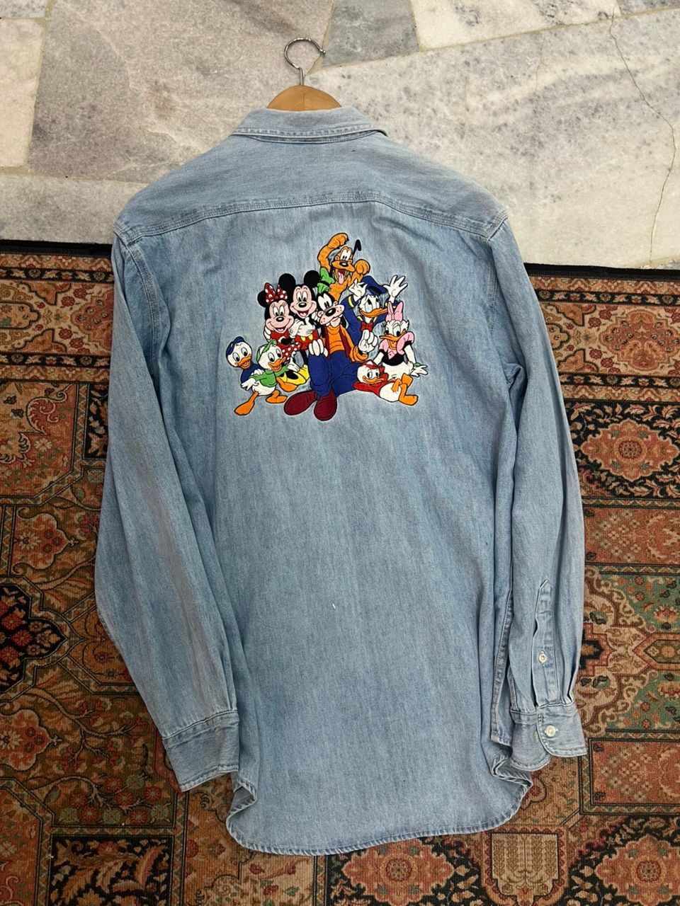 Disney × Vintage Vintage Disney Embroidered Character Denim Shirt Size US S / EU 44-46 / 1 - 1 Thumbnail