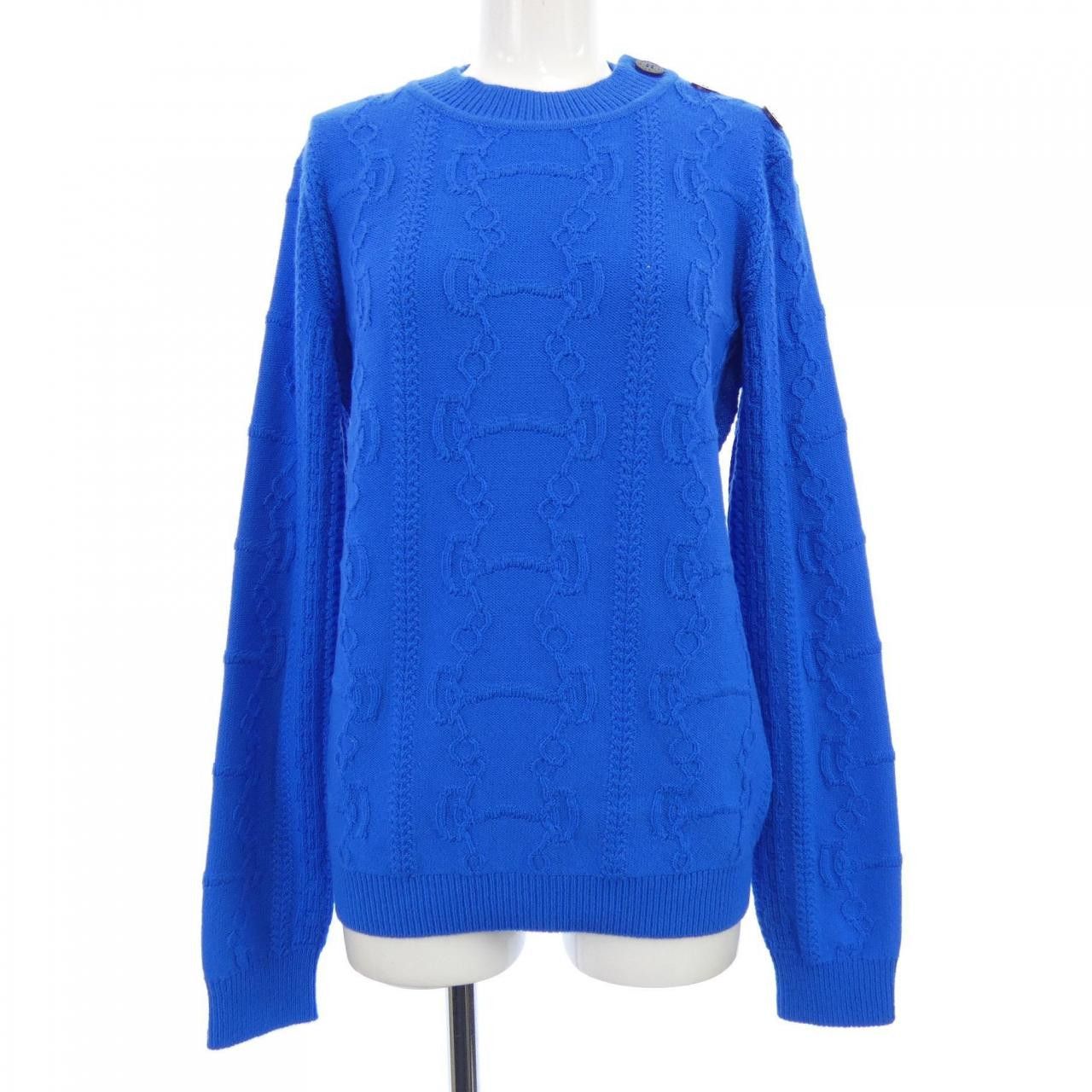 Hermes Hermes Hermes PROMENADE DU MATIN Cashmere blend Knit Textile Tops DUTY FREE for USA Size ONE SIZE - 1 Thumbnail