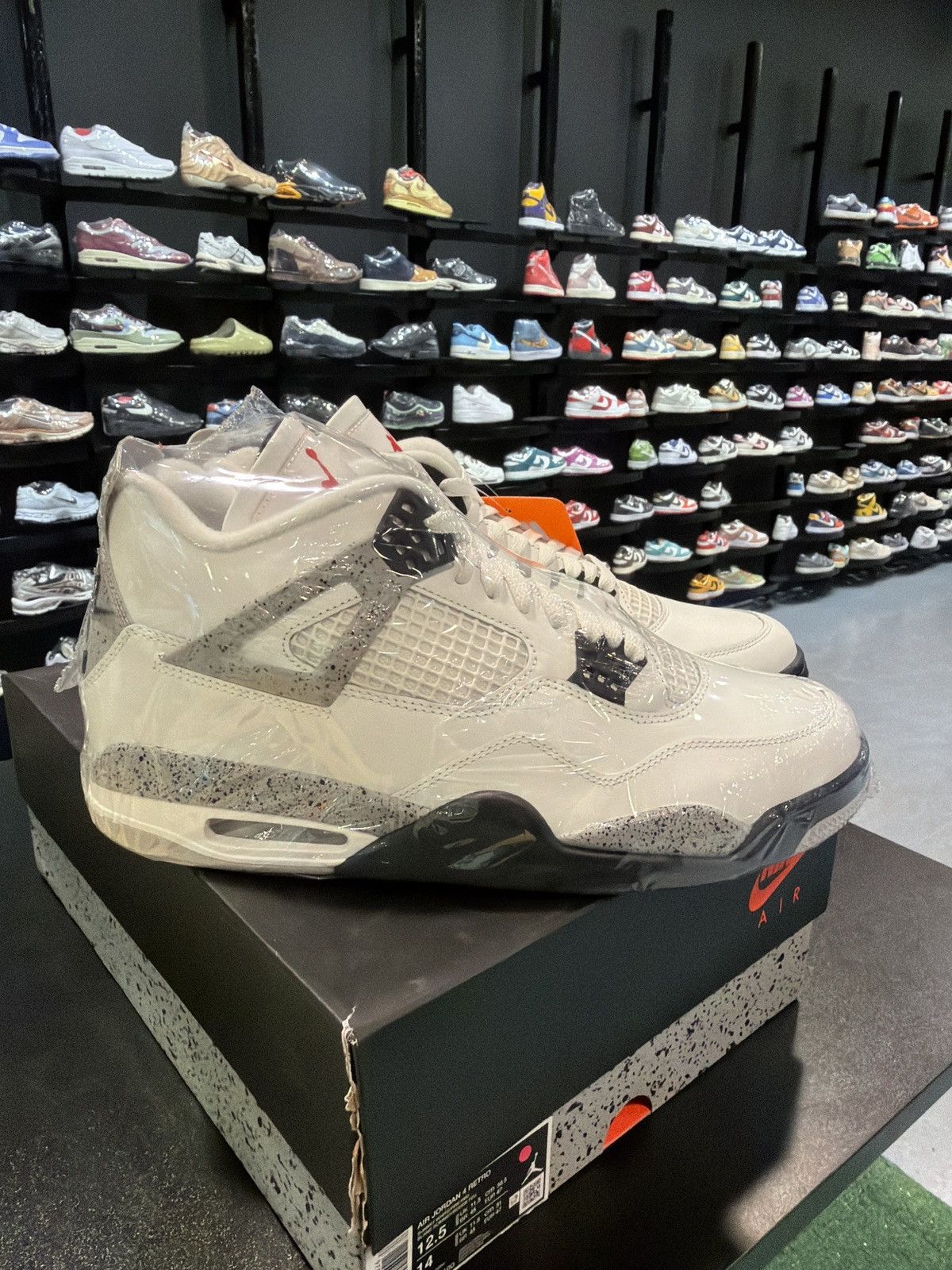 Jordan Brand Jordan 4 White cement Size-12.5 Brand New Quick Shipping Size US 12.5 / EU 45-46 - 2 Thumbnail